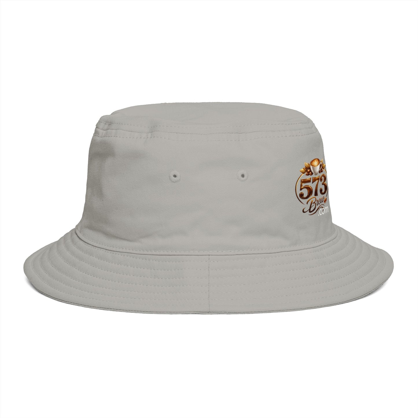 Coffee Brand Brown Bucket Hat — "Fresh Roasted Coffee Delivered to Your Door"