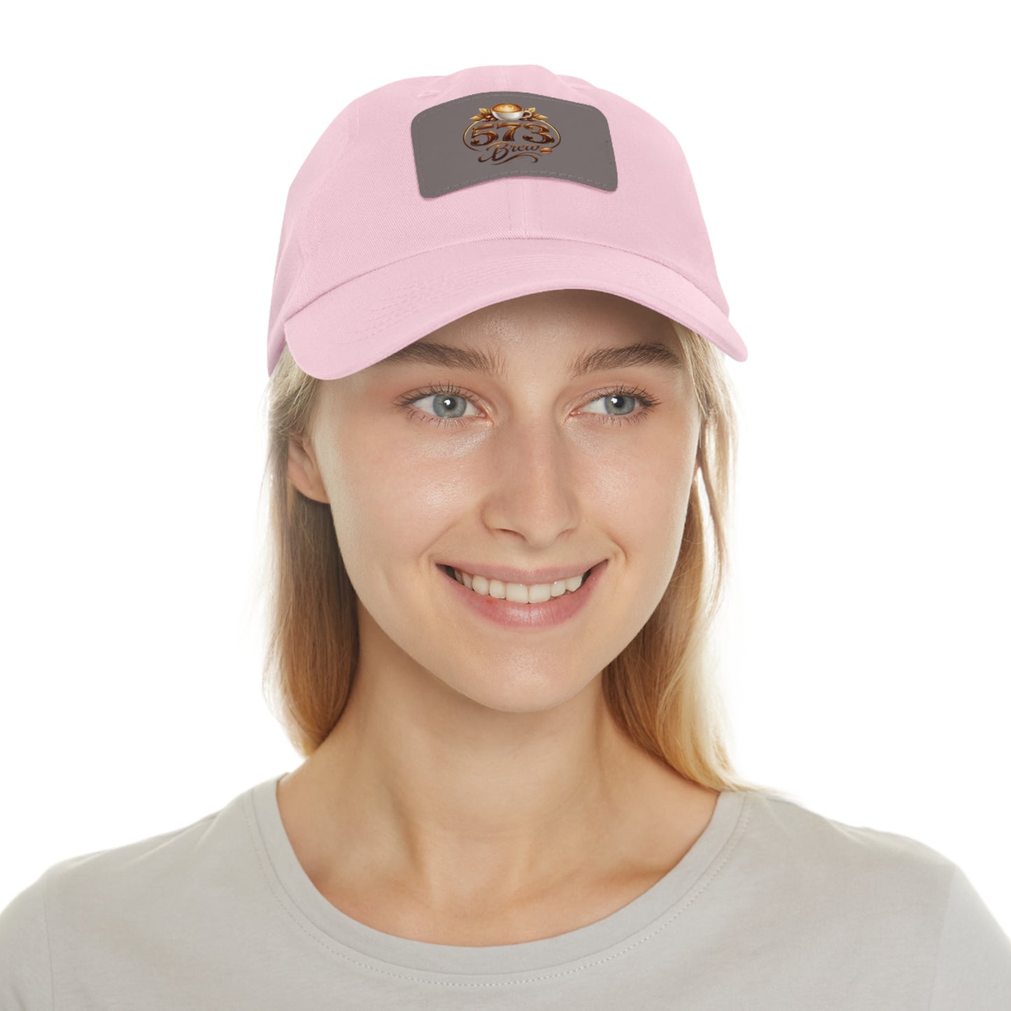 Leather Patch Dad Hat — 573 Brew Logo Cap