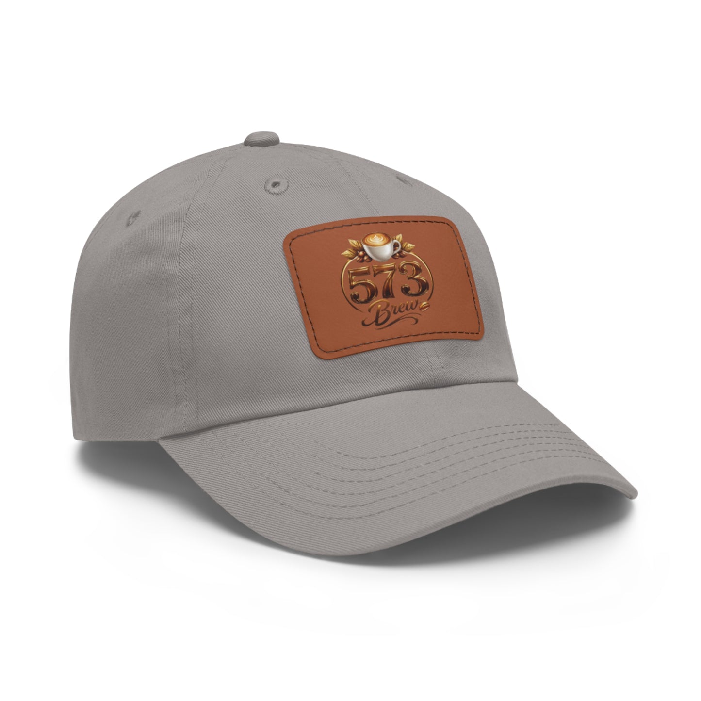 Leather Patch Dad Hat — 573 Brew Logo Cap