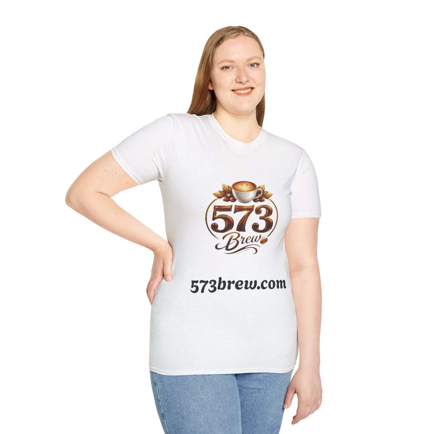 573 Brew Coffee T-Shirt — Logo Tee for Coffee Lovers