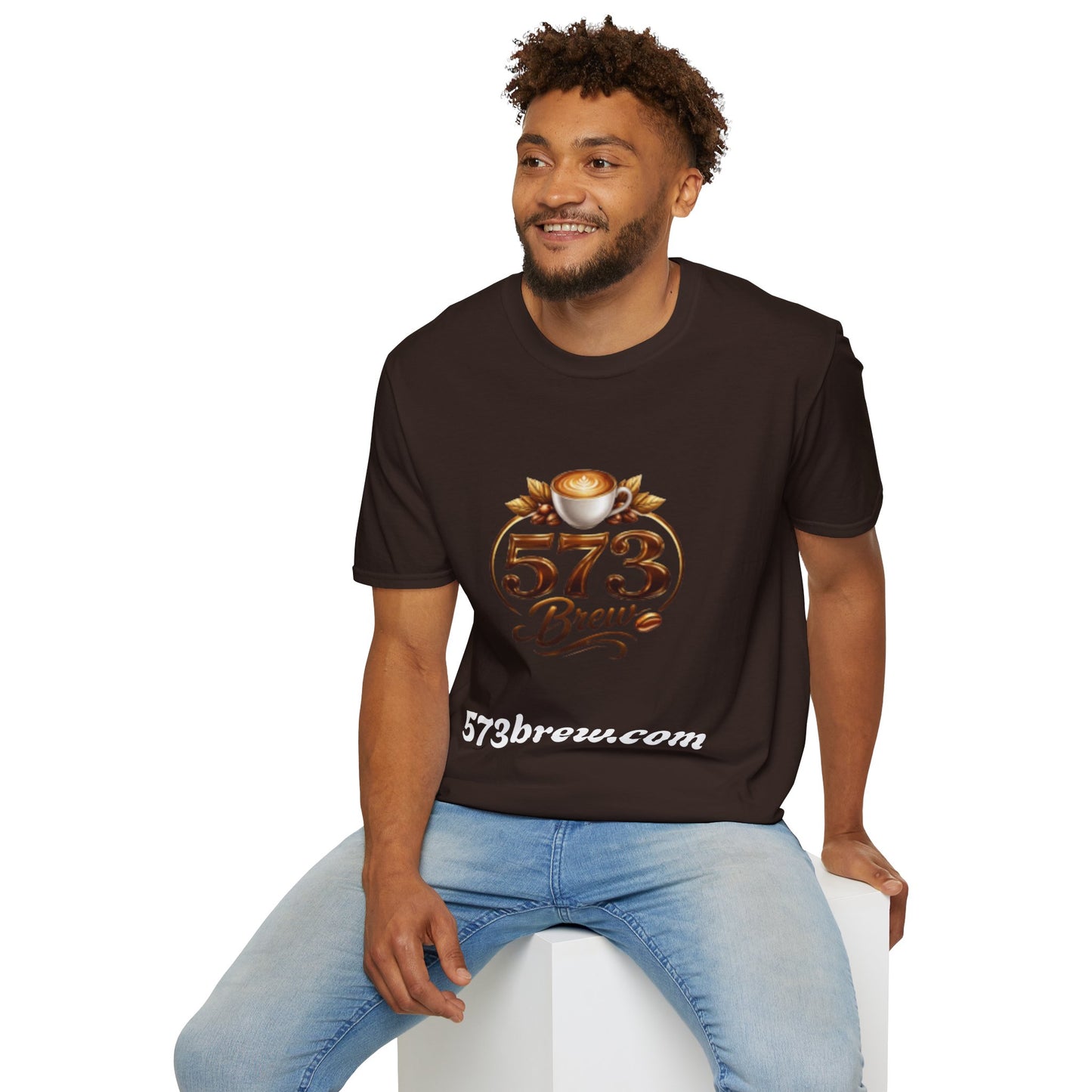 573 Brew Coffee T-Shirt — Logo Tee for Coffee Lovers