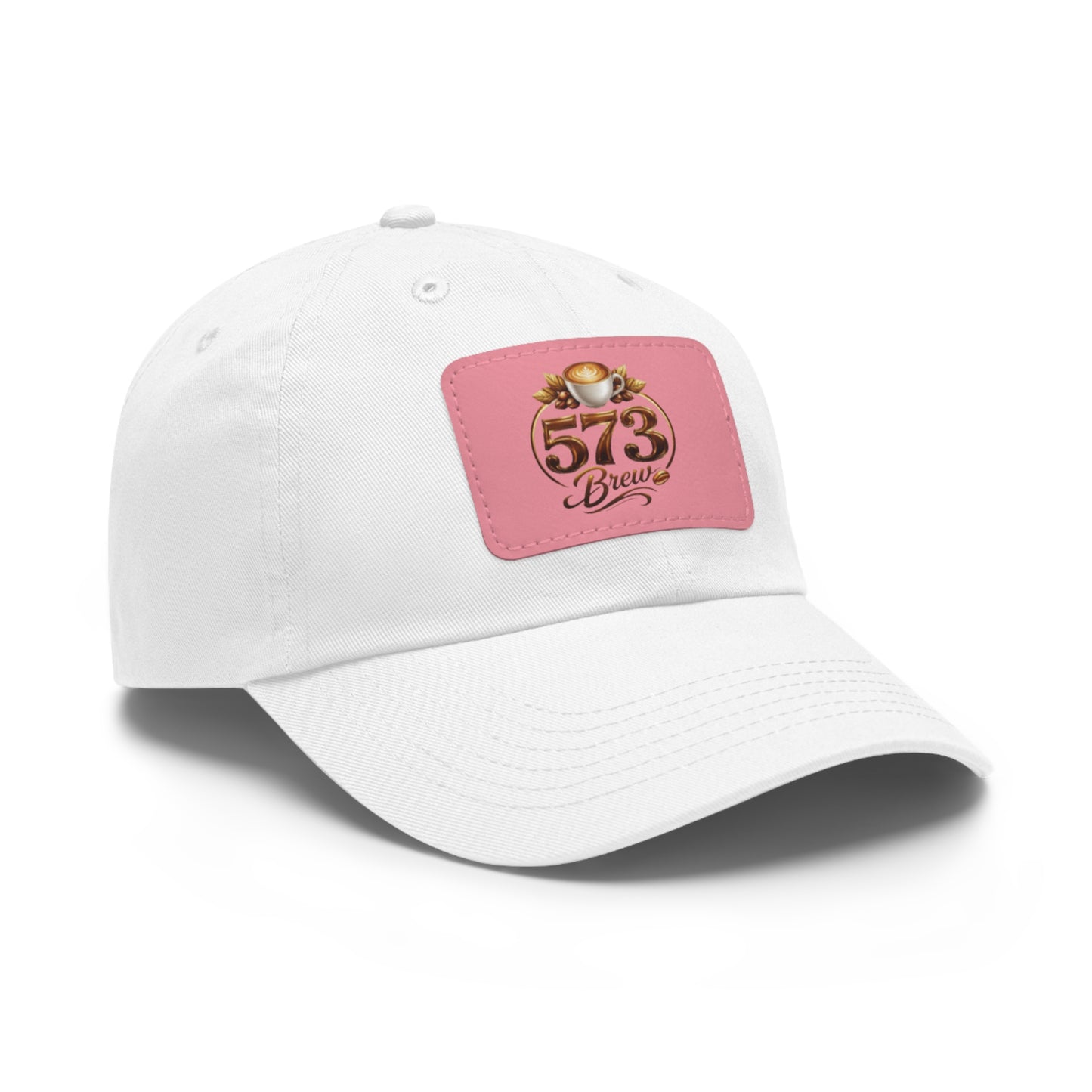 Leather Patch Dad Hat — 573 Brew Logo Cap