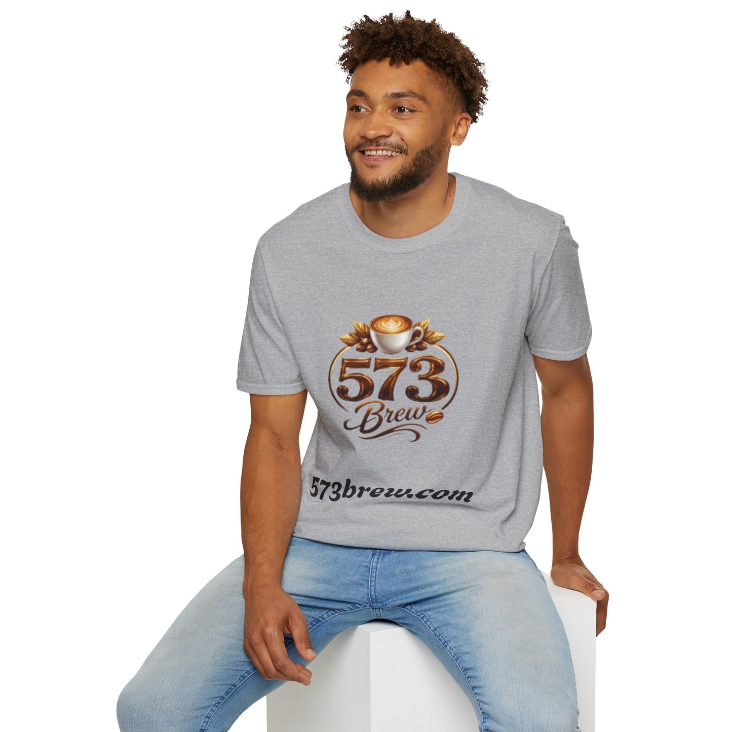573 Brew Coffee T-Shirt — Logo Tee for Coffee Lovers
