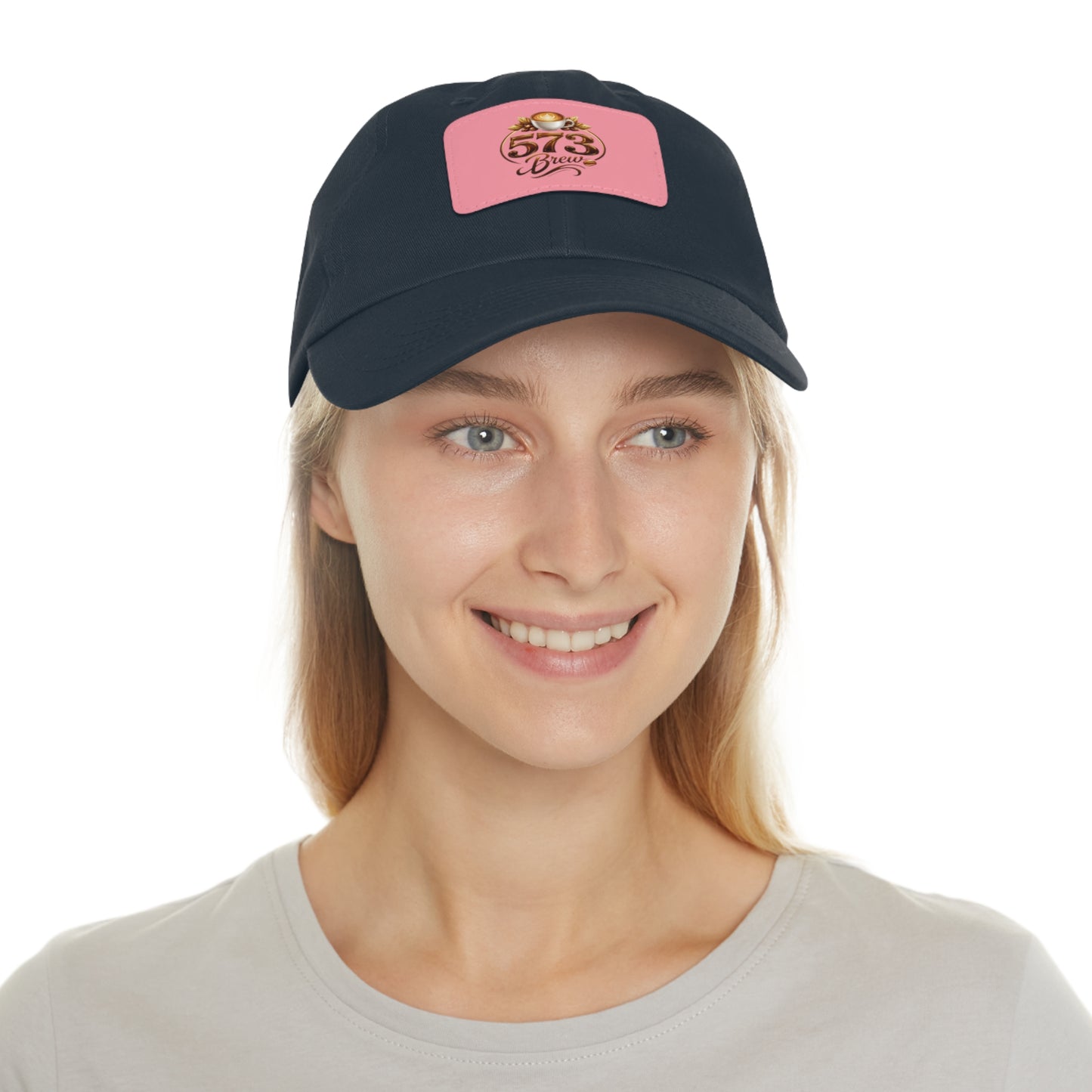 Leather Patch Dad Hat — 573 Brew Logo Cap