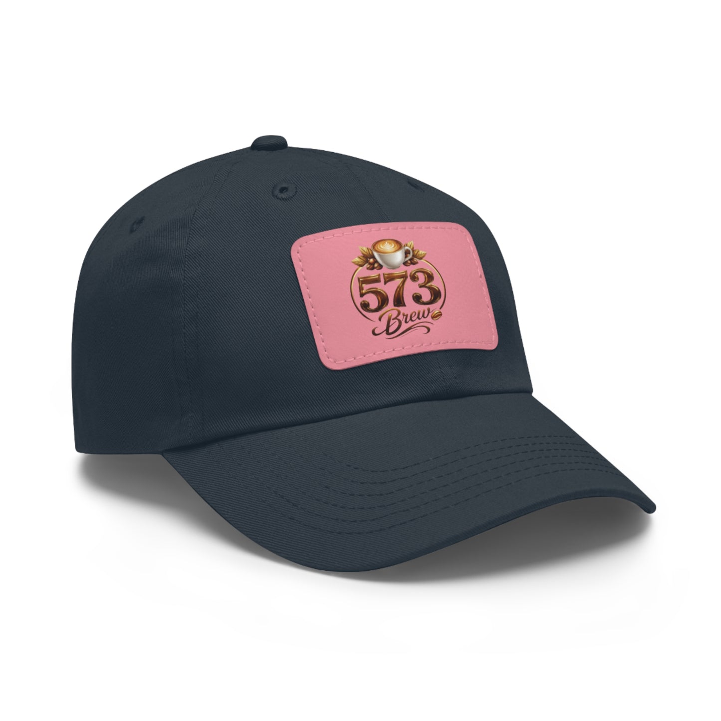 Leather Patch Dad Hat — 573 Brew Logo Cap
