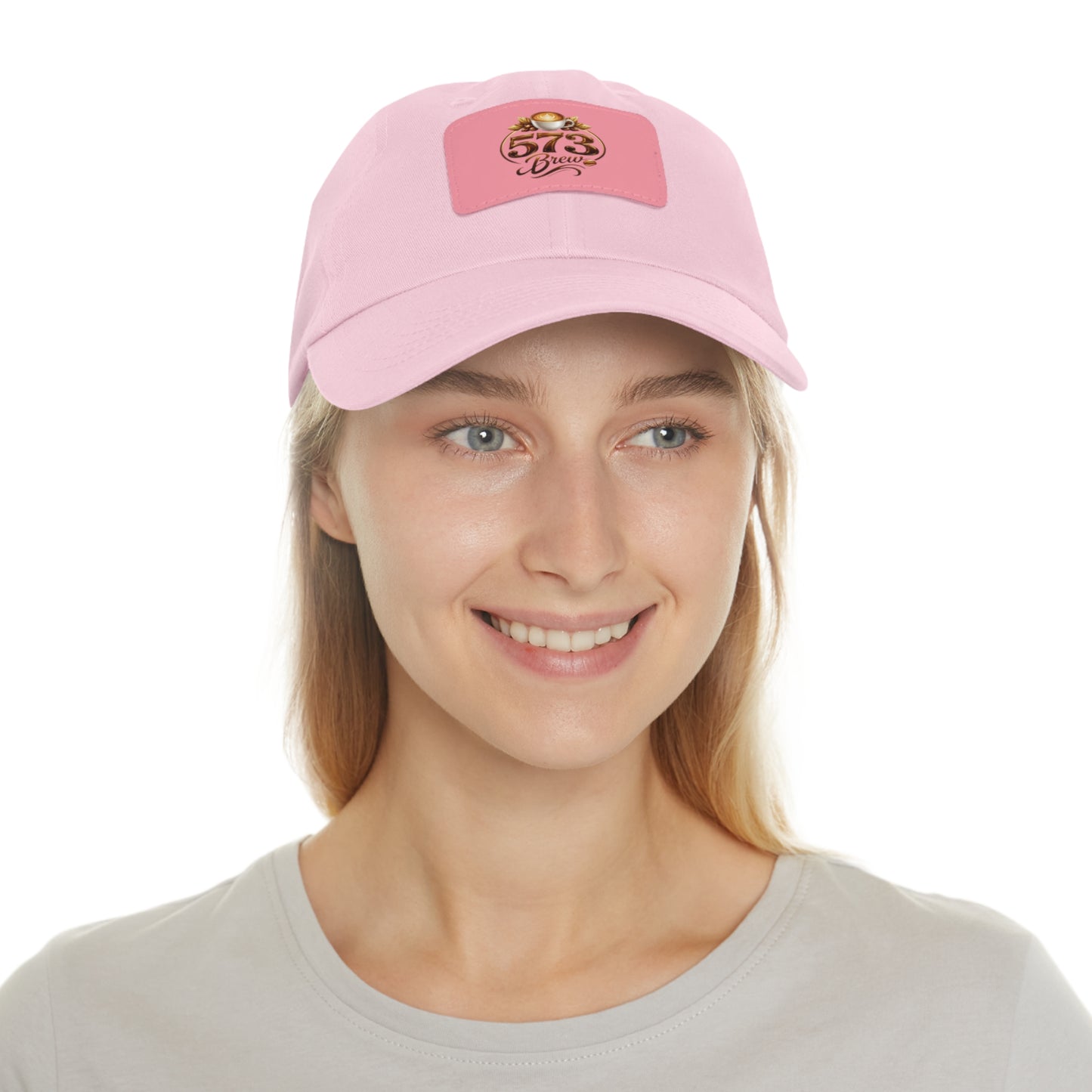 Leather Patch Dad Hat — 573 Brew Logo Cap