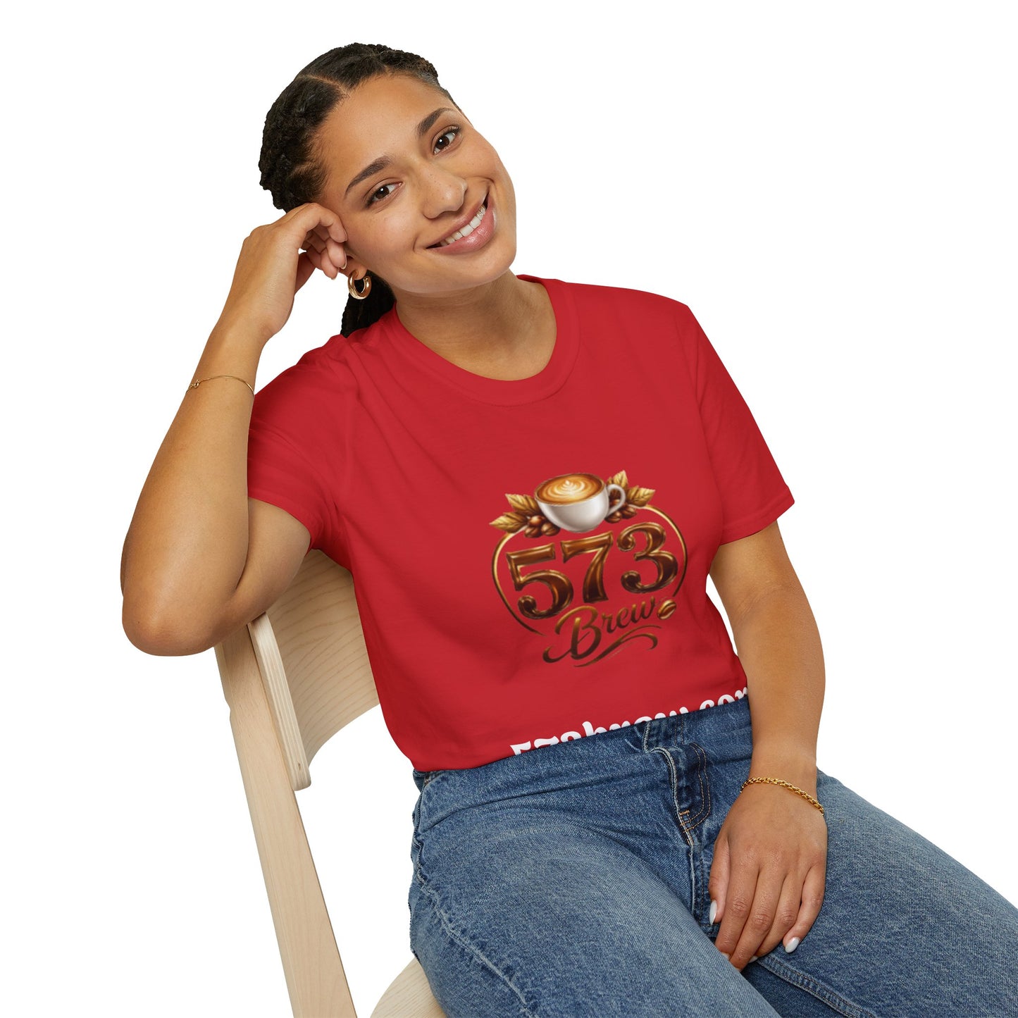 573 Brew Coffee T-Shirt — Logo Tee for Coffee Lovers