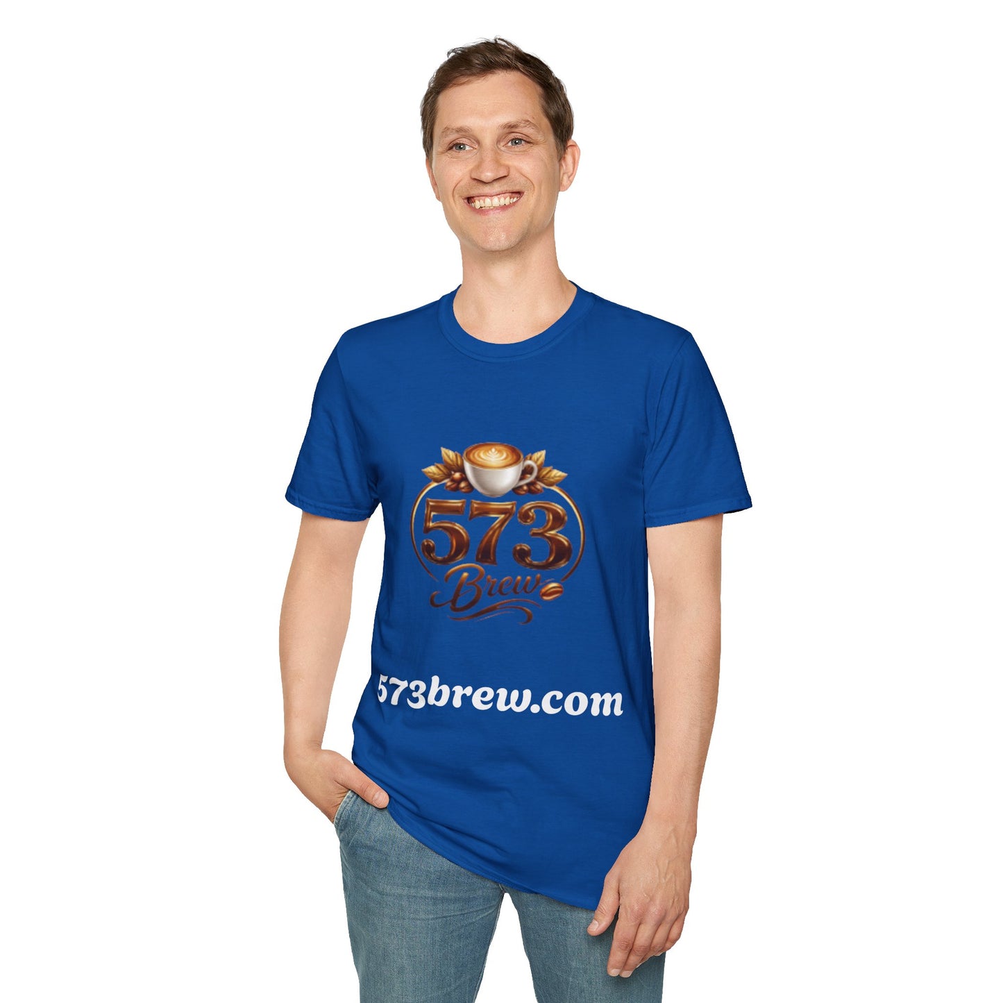 573 Brew Coffee T-Shirt — Logo Tee for Coffee Lovers