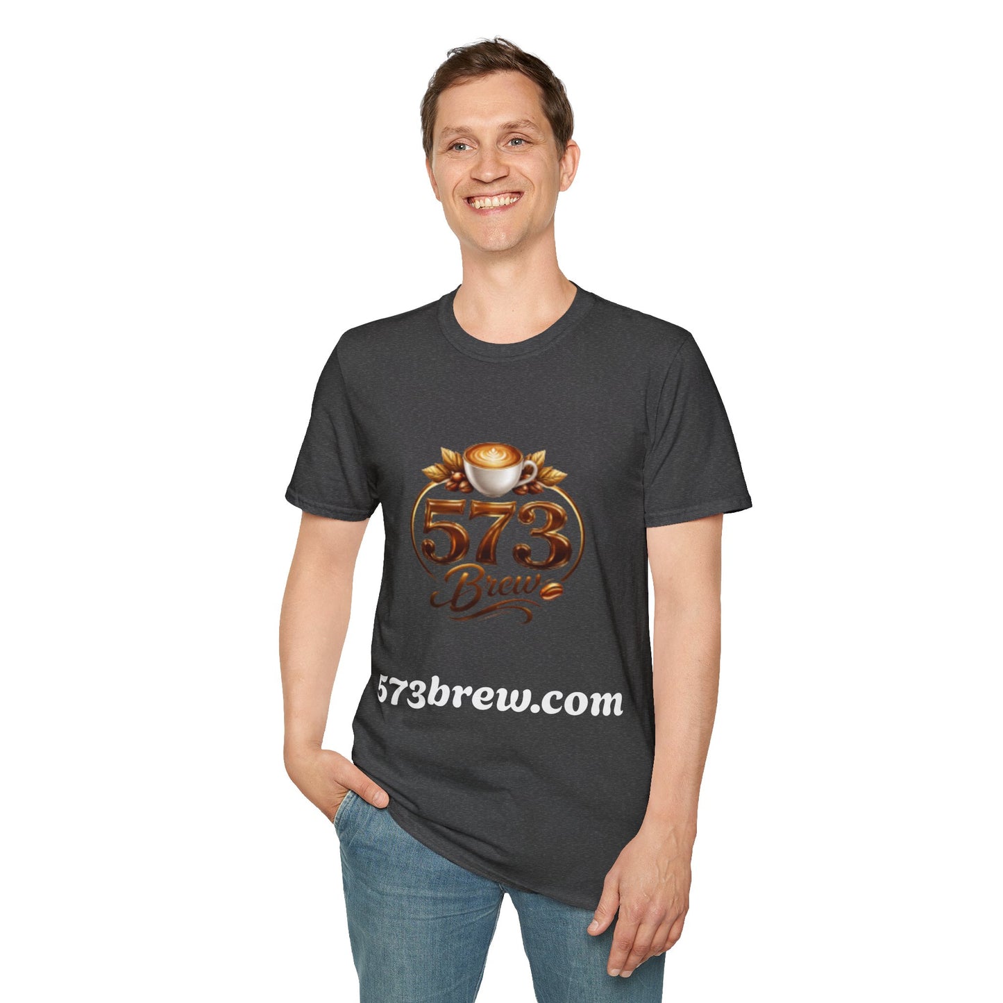 573 Brew Coffee T-Shirt — Logo Tee for Coffee Lovers