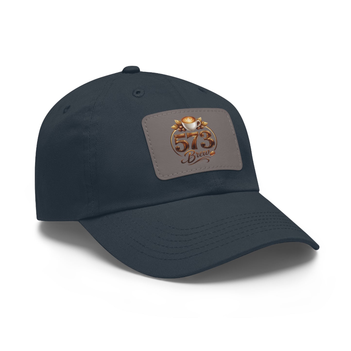 Leather Patch Dad Hat — 573 Brew Logo Cap