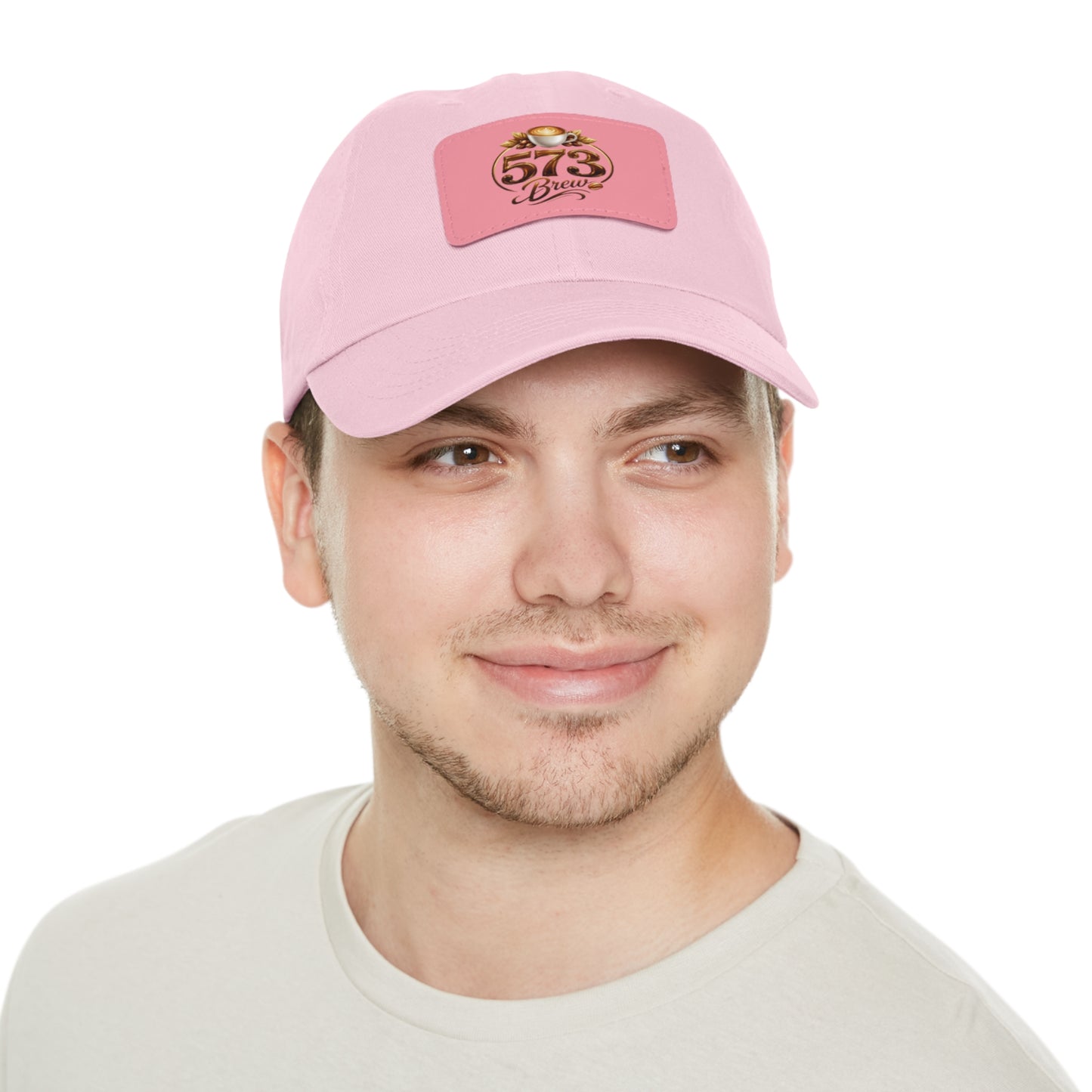 Leather Patch Dad Hat — 573 Brew Logo Cap