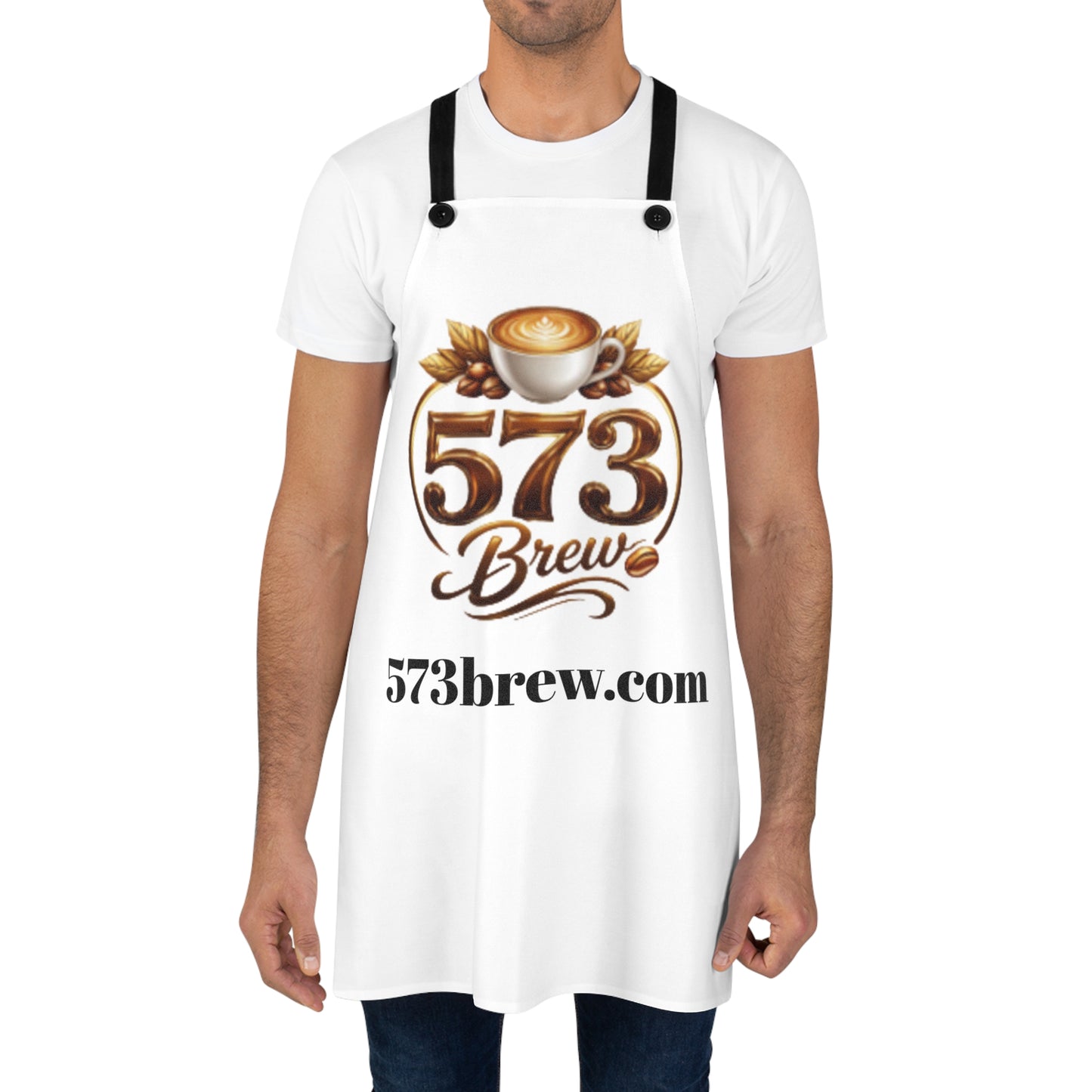 573 Brew Coffee Apron — Barista-Style Kitchen Apron with Logo