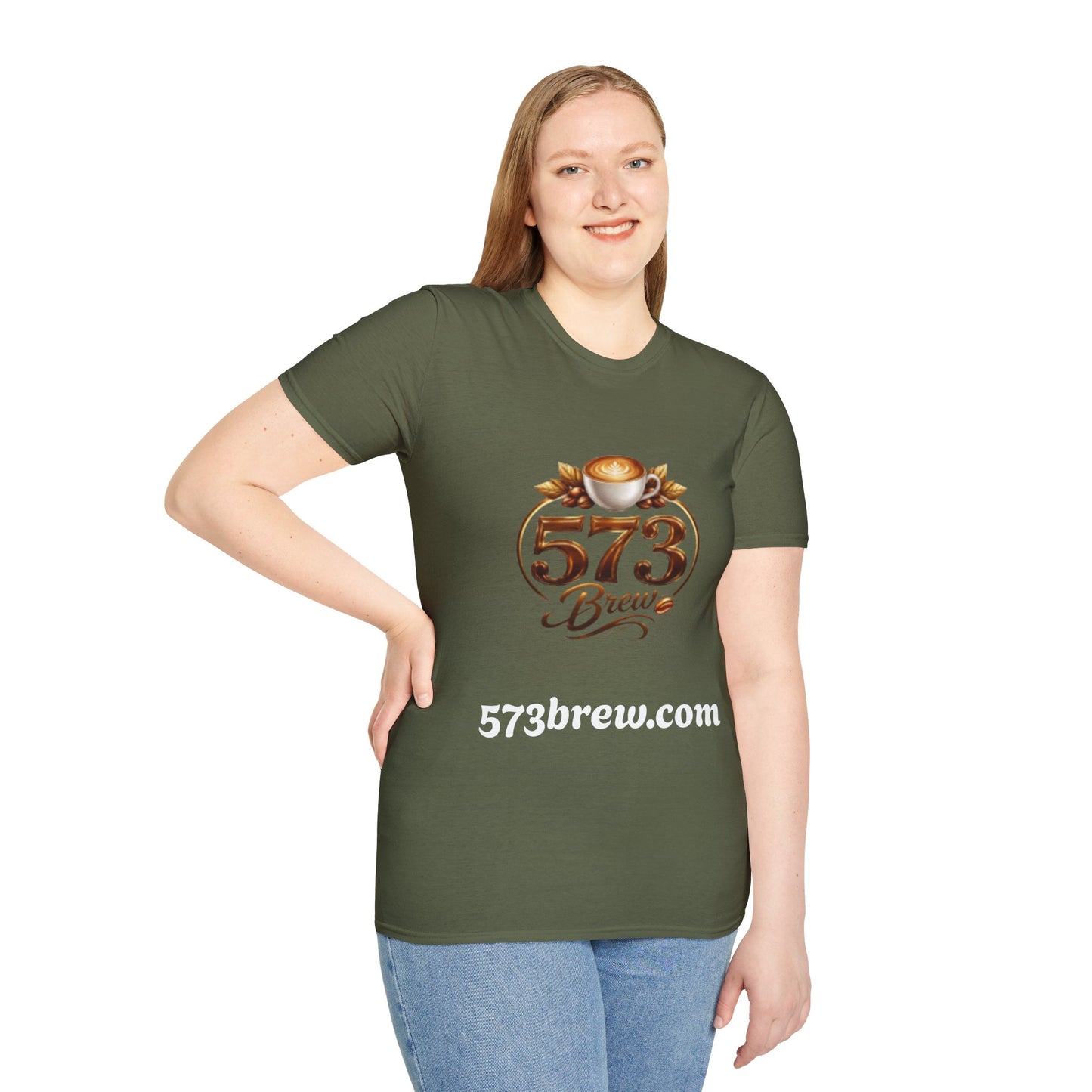 573 Brew Coffee T-Shirt — Logo Tee for Coffee Lovers