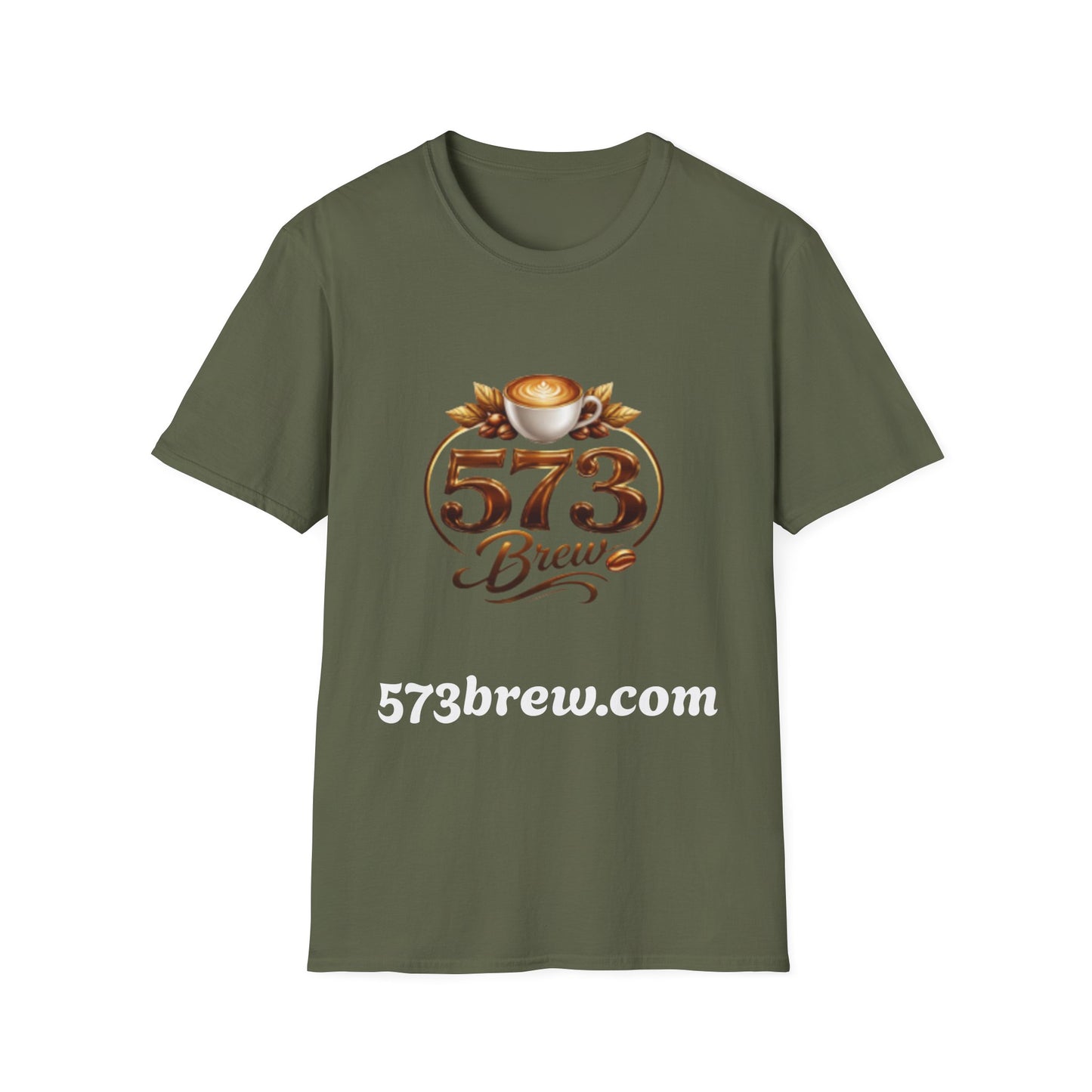 573 Brew Coffee T-Shirt — Logo Tee for Coffee Lovers