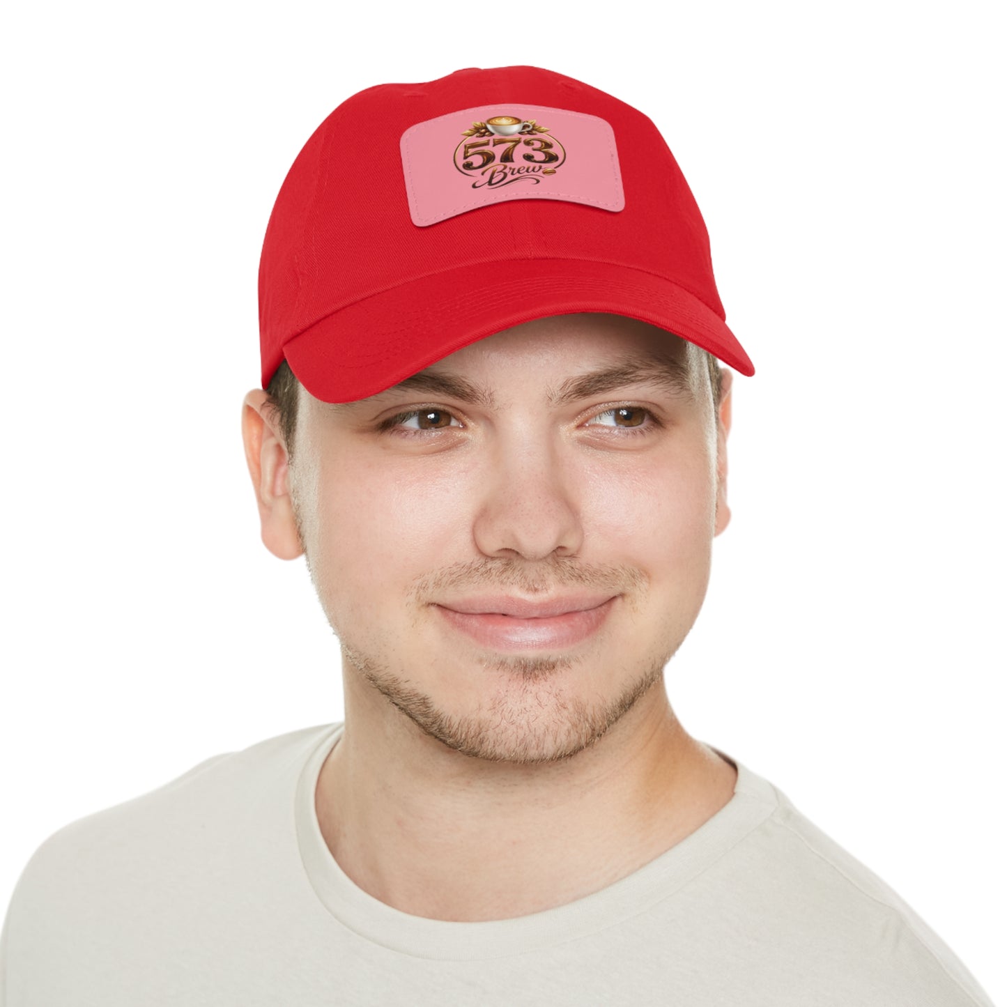 Leather Patch Dad Hat — 573 Brew Logo Cap