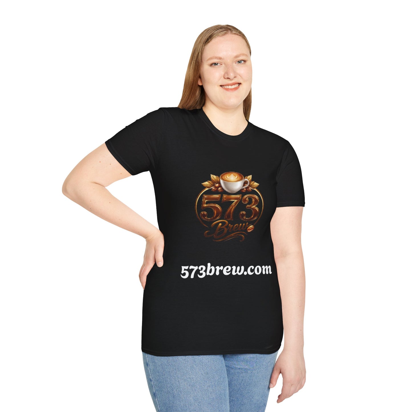 573 Brew Coffee T-Shirt — Logo Tee for Coffee Lovers
