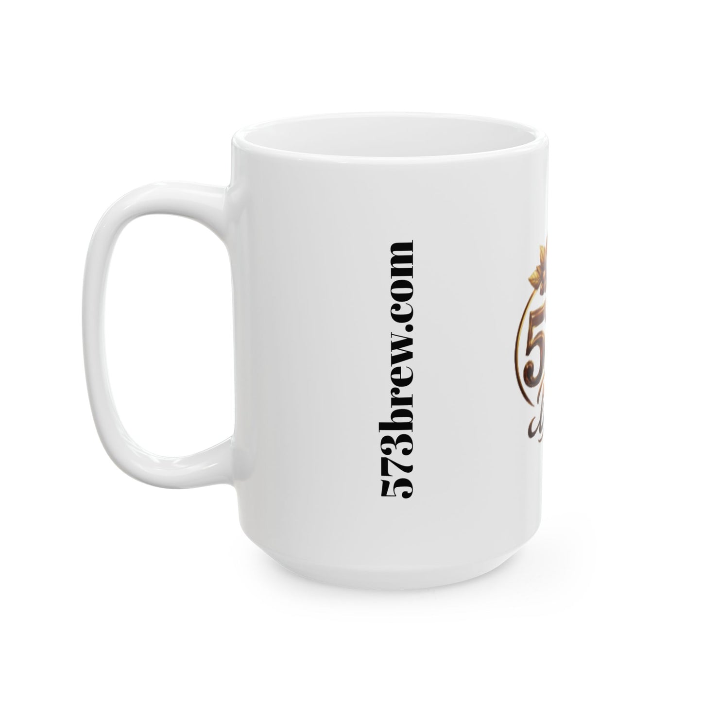 573 Brew Coffee Mug — Ceramic Coffee Lover Gift (11oz, 15oz)