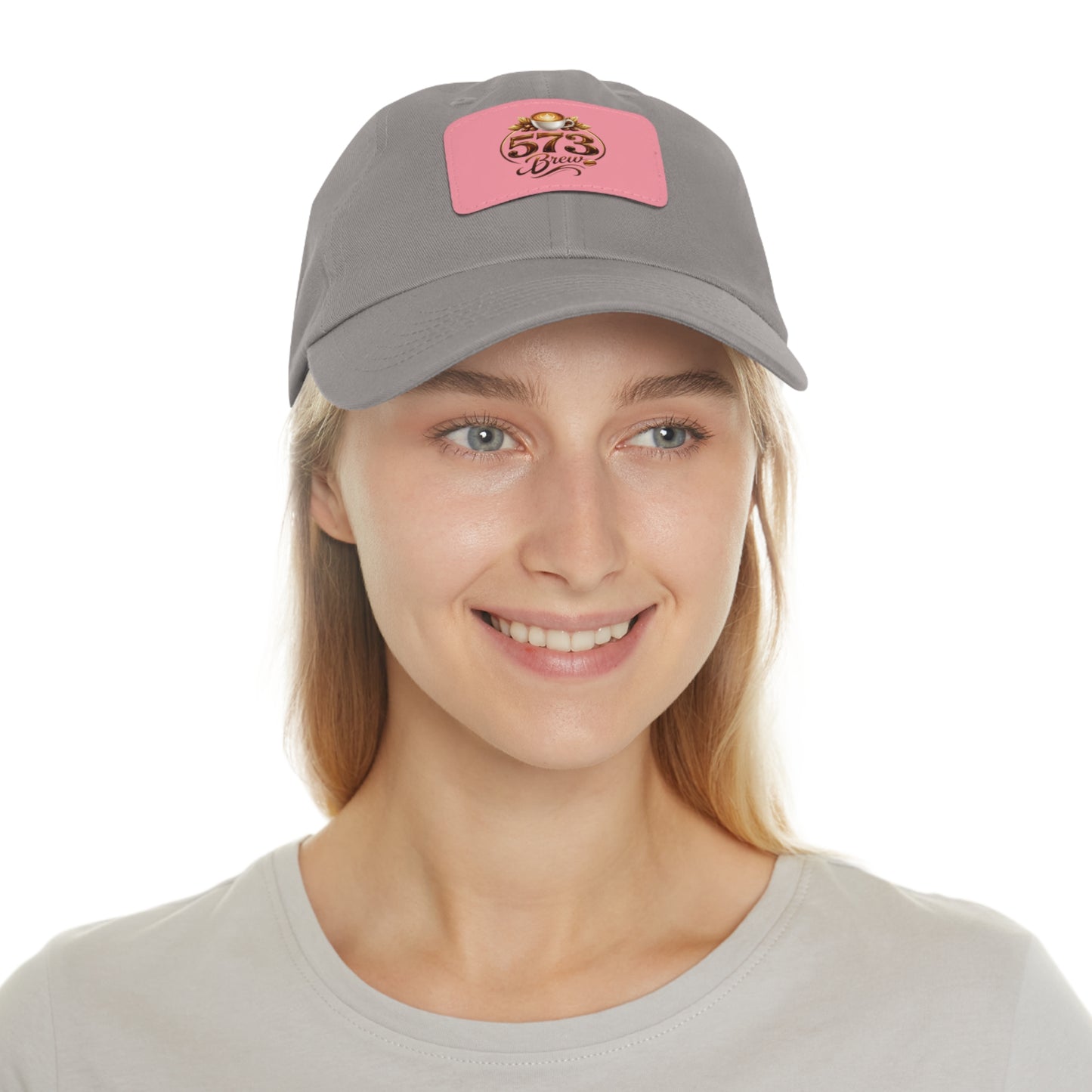 Leather Patch Dad Hat — 573 Brew Logo Cap