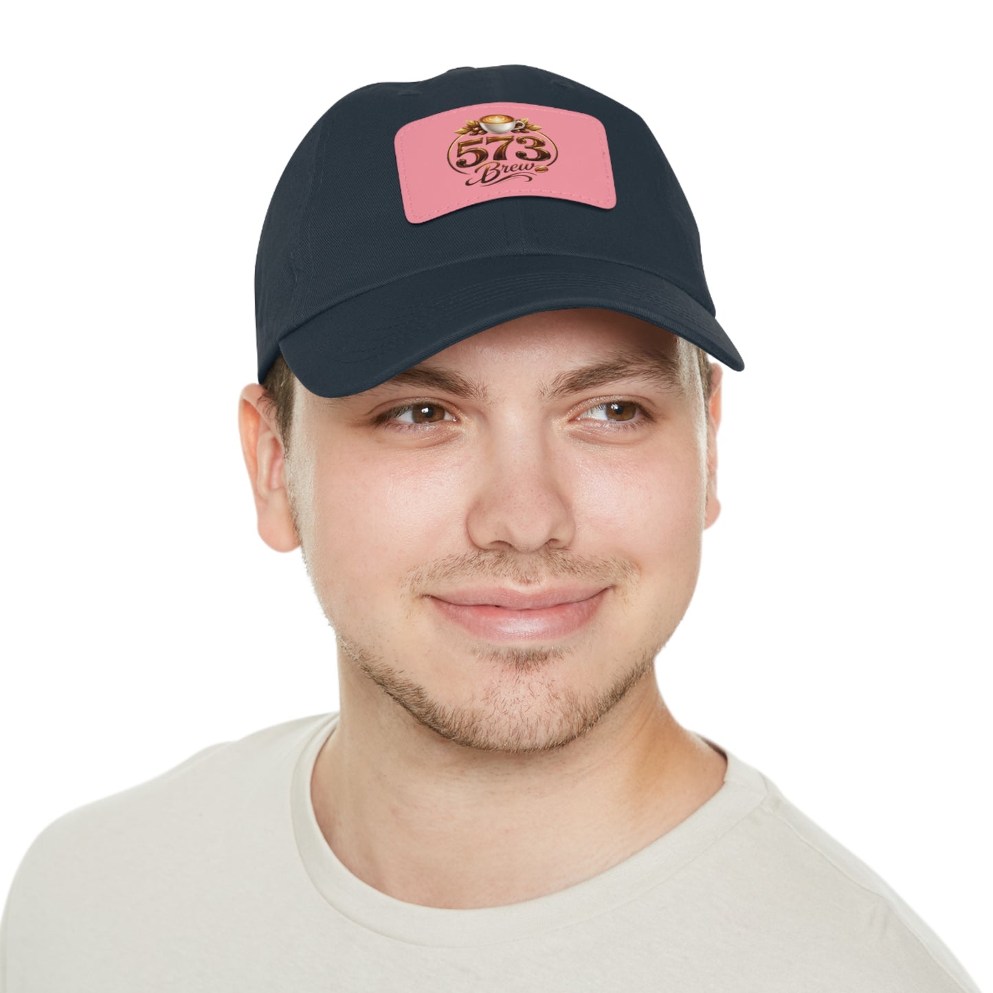 Leather Patch Dad Hat — 573 Brew Logo Cap