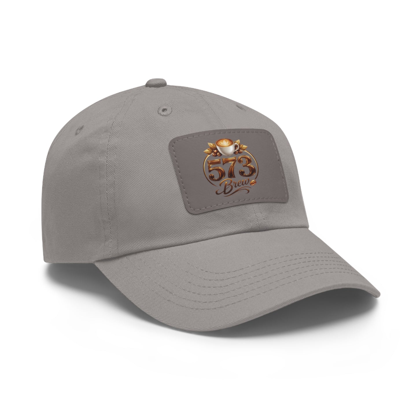 Leather Patch Dad Hat — 573 Brew Logo Cap