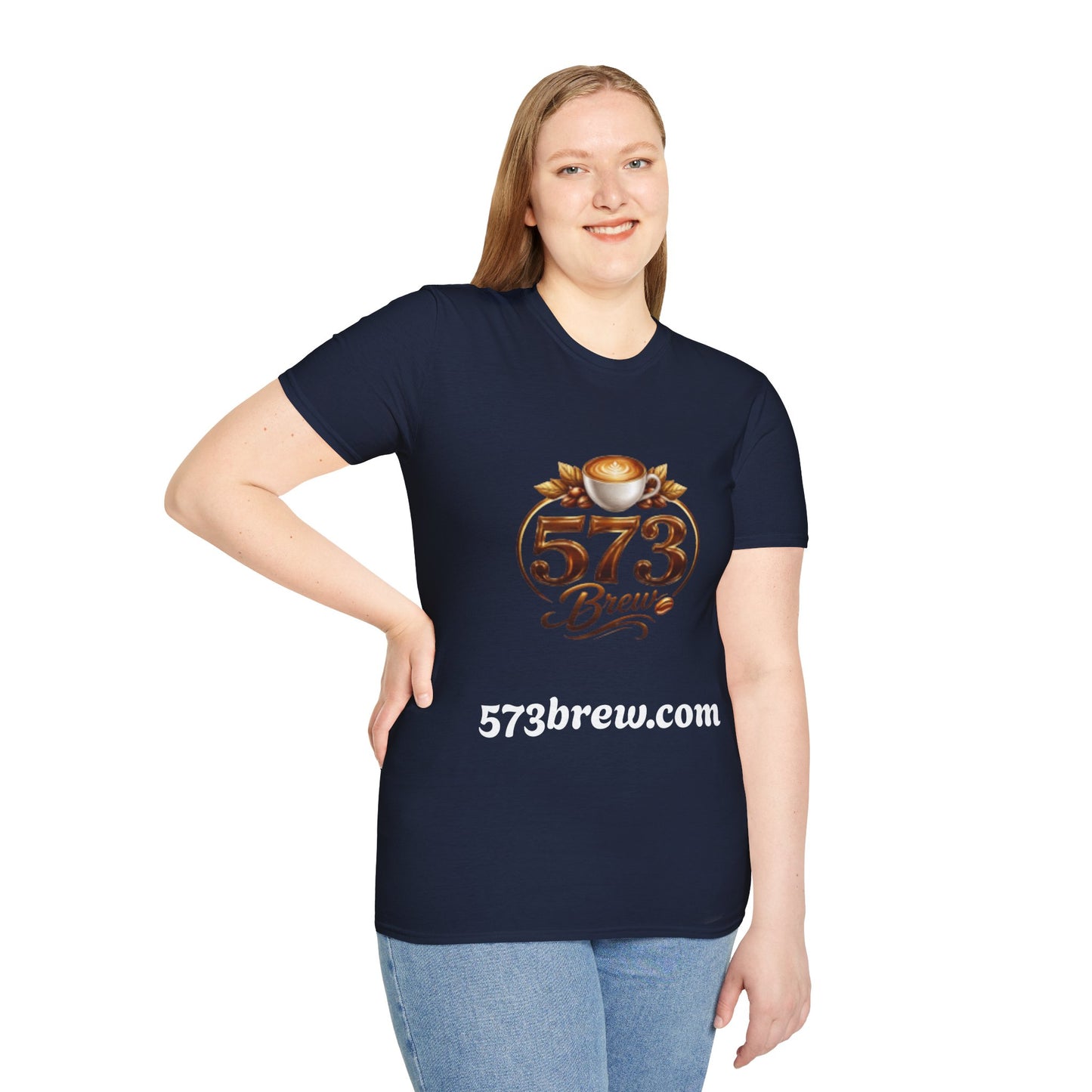 573 Brew Coffee T-Shirt — Logo Tee for Coffee Lovers