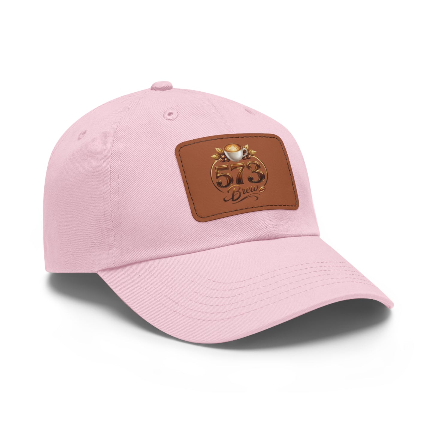 Leather Patch Dad Hat — 573 Brew Logo Cap