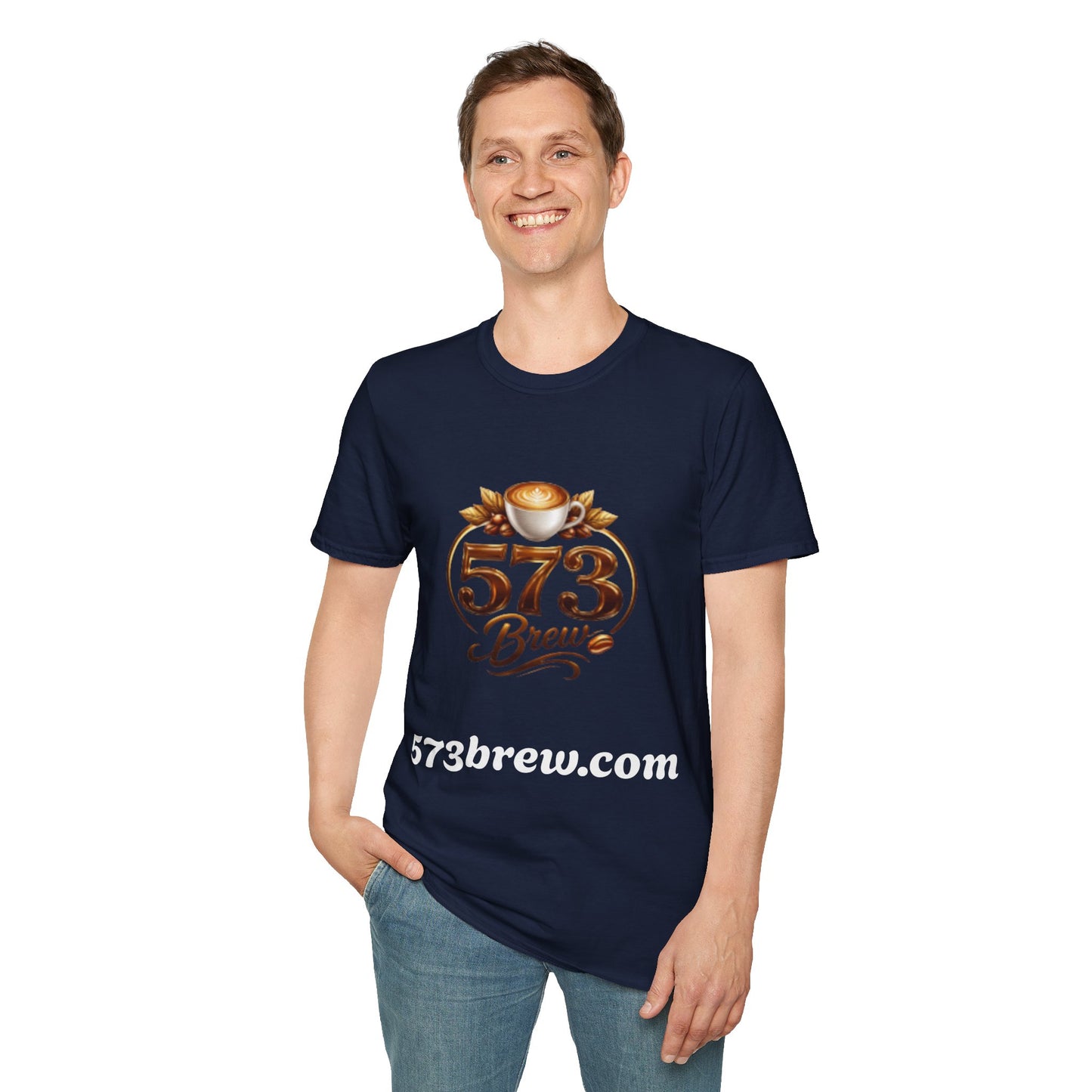 573 Brew Coffee T-Shirt — Logo Tee for Coffee Lovers