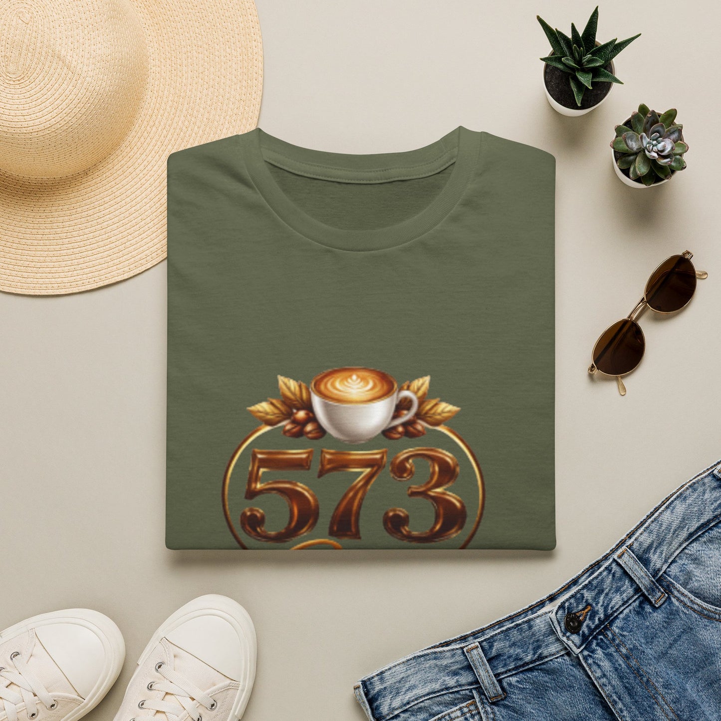 573 Brew Coffee T-Shirt — Logo Tee for Coffee Lovers