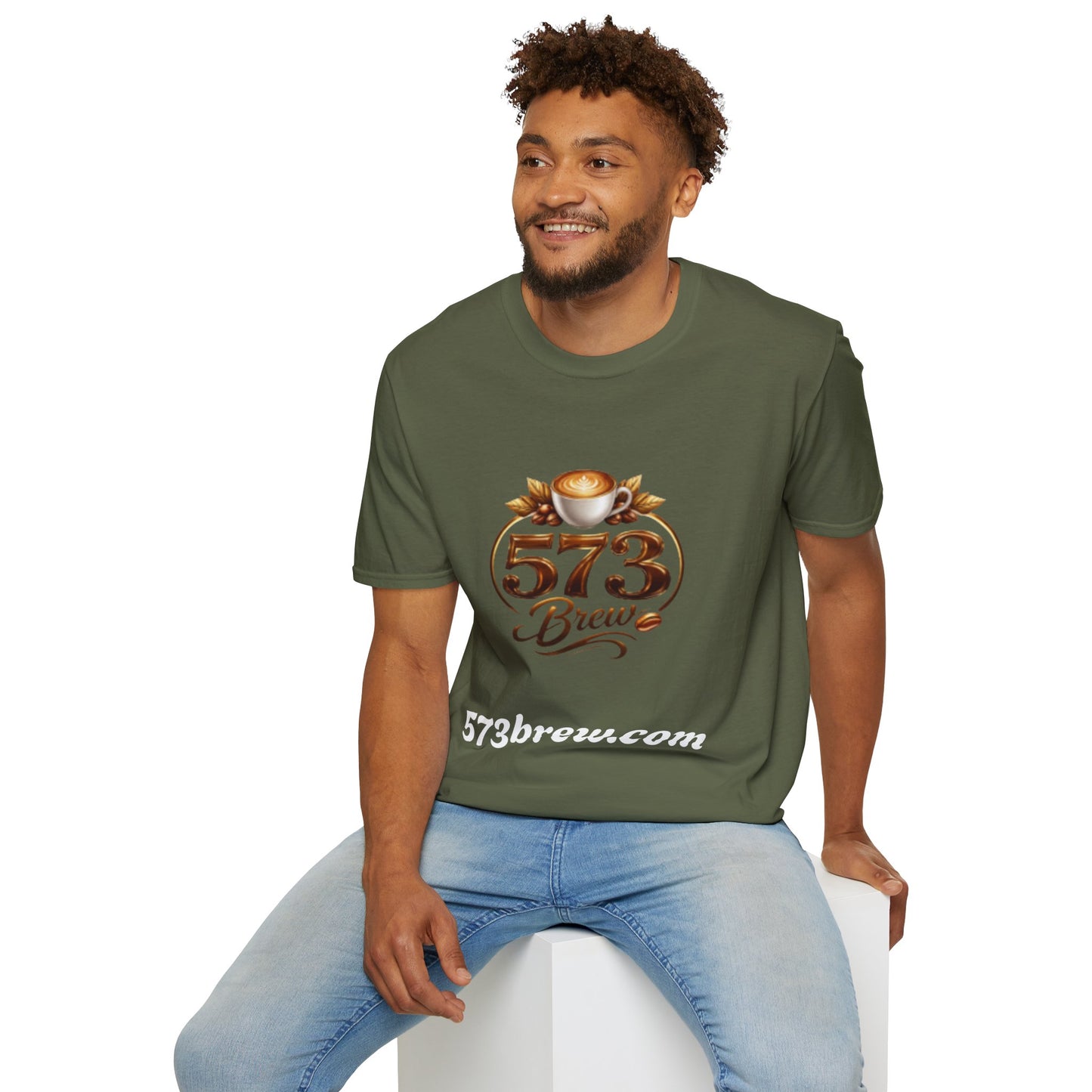 573 Brew Coffee T-Shirt — Logo Tee for Coffee Lovers