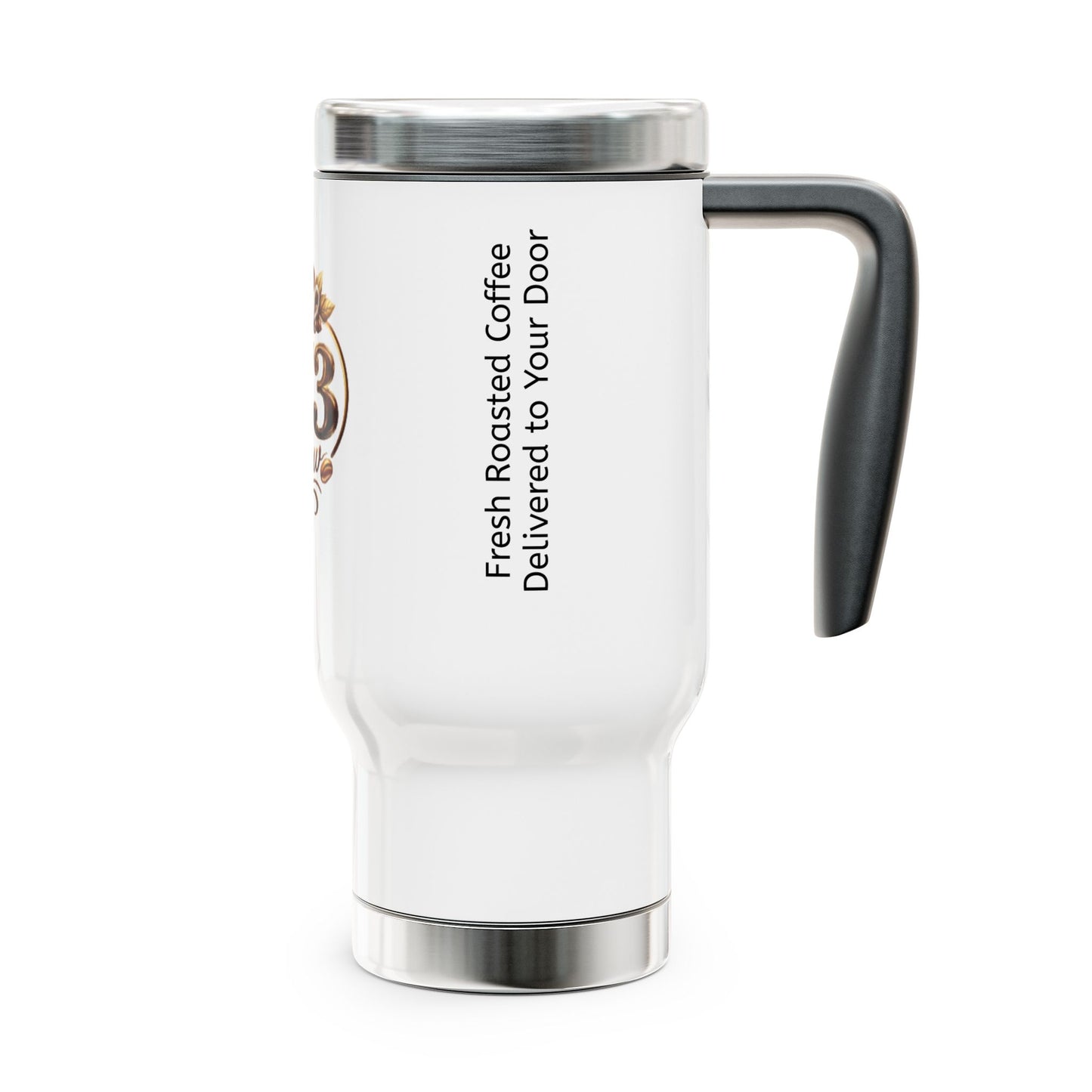 573 Brew Stainless Steel Travel Mug with Handle — 14oz Insulated Coffee Tumbler