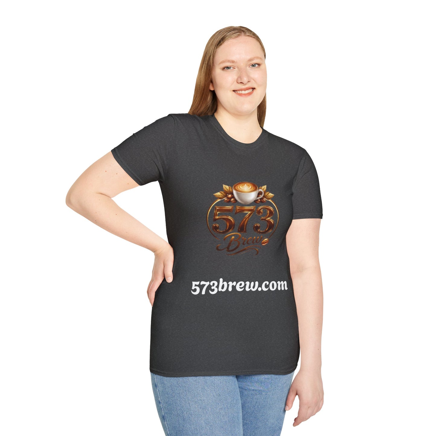 573 Brew Coffee T-Shirt — Logo Tee for Coffee Lovers