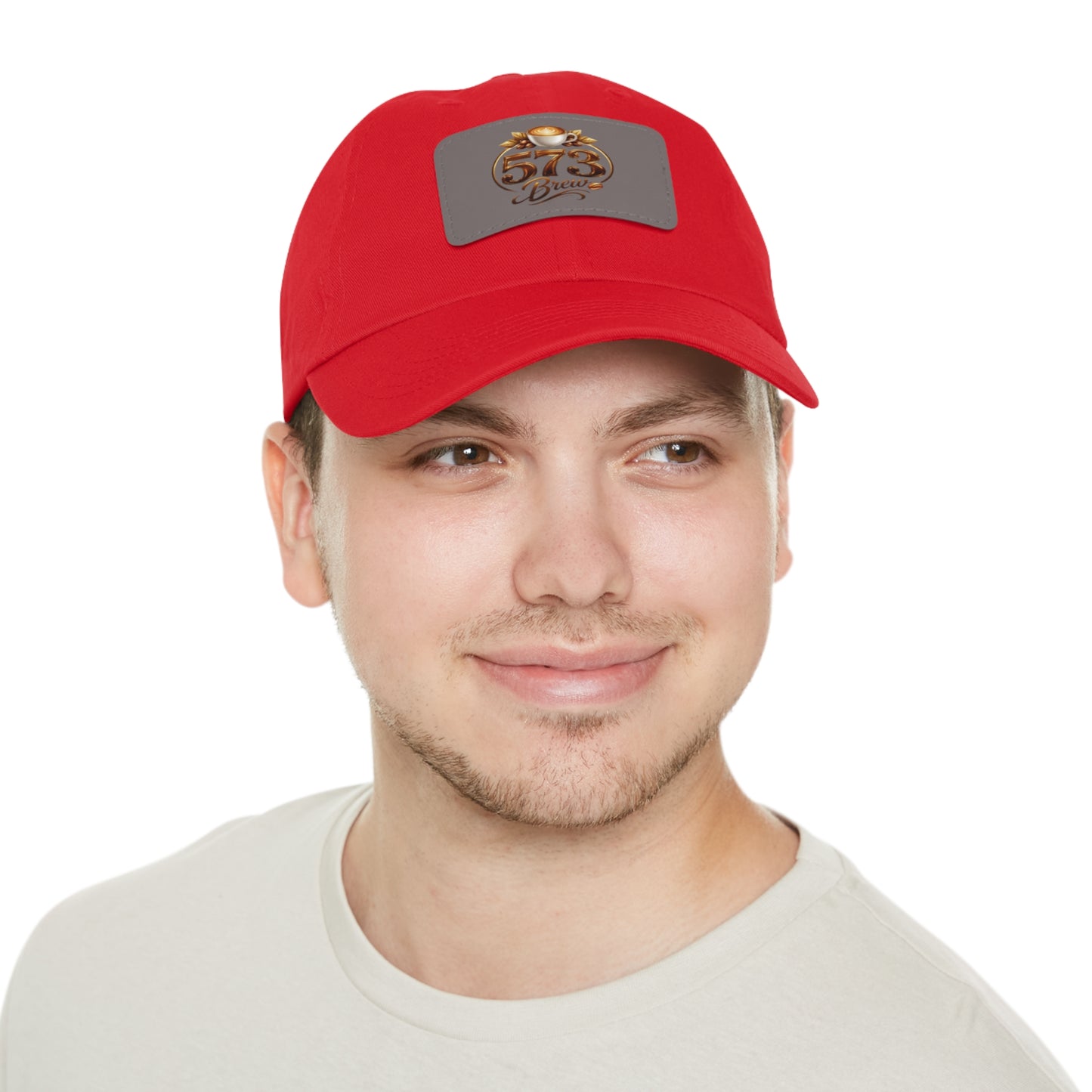 Leather Patch Dad Hat — 573 Brew Logo Cap