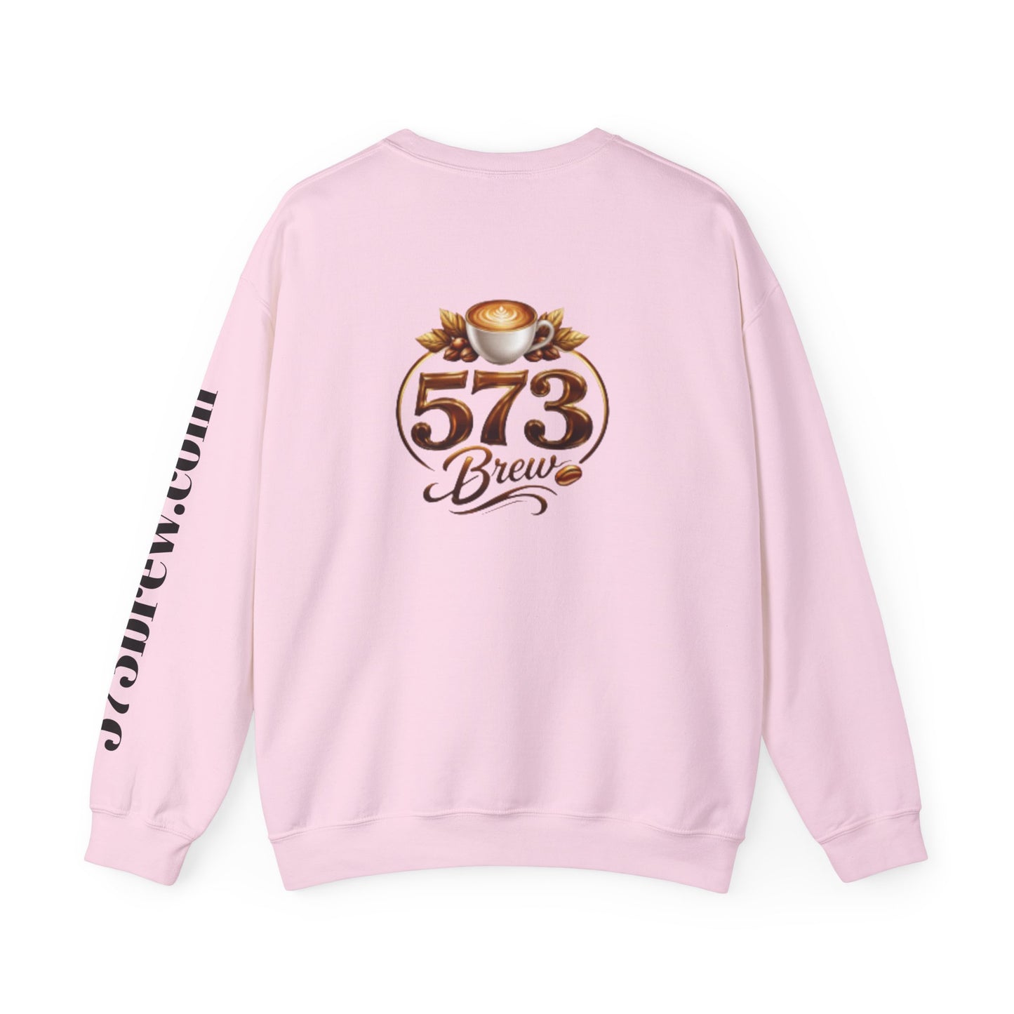Coffee Logo Crewneck Sweatshirt — “573 Brew” Fresh Roasted Coffee Design