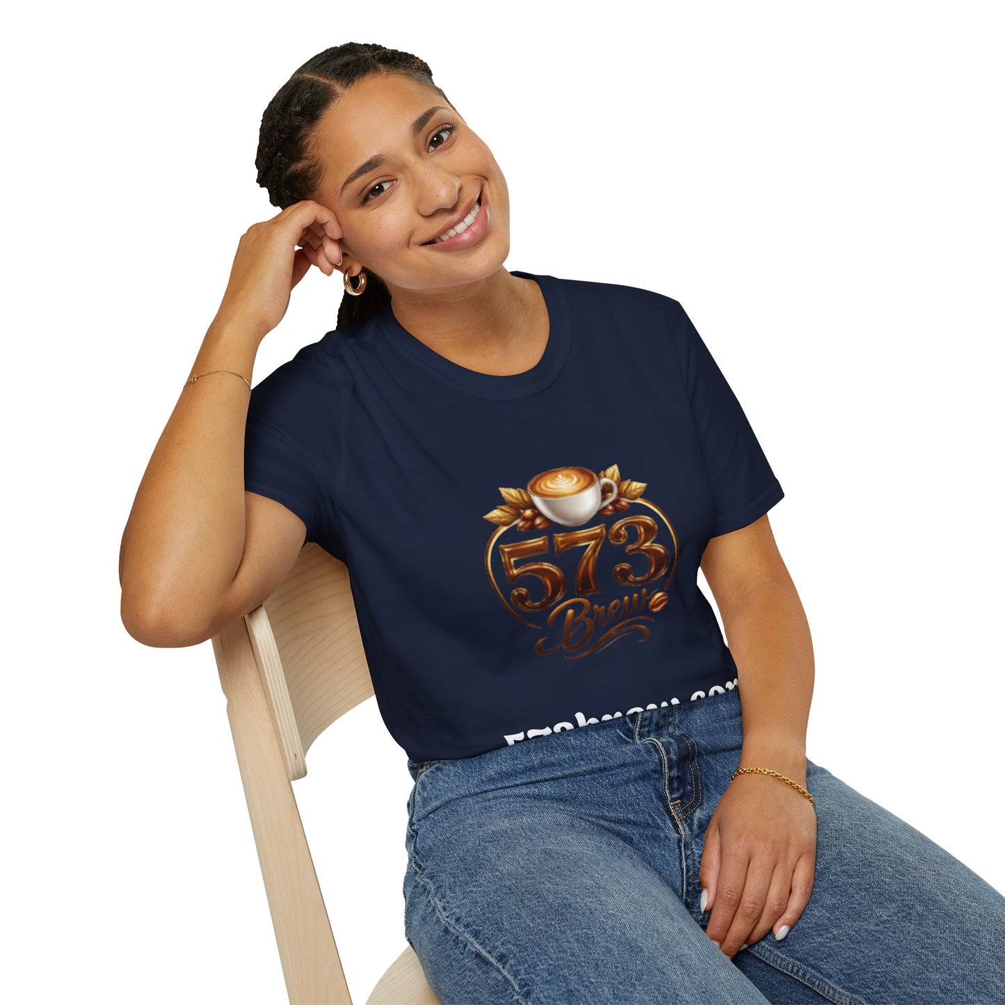 573 Brew Coffee T-Shirt — Logo Tee for Coffee Lovers