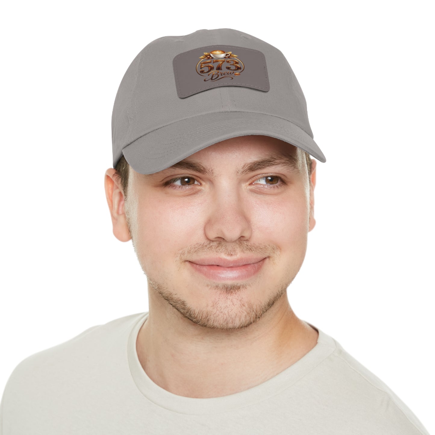 Leather Patch Dad Hat — 573 Brew Logo Cap