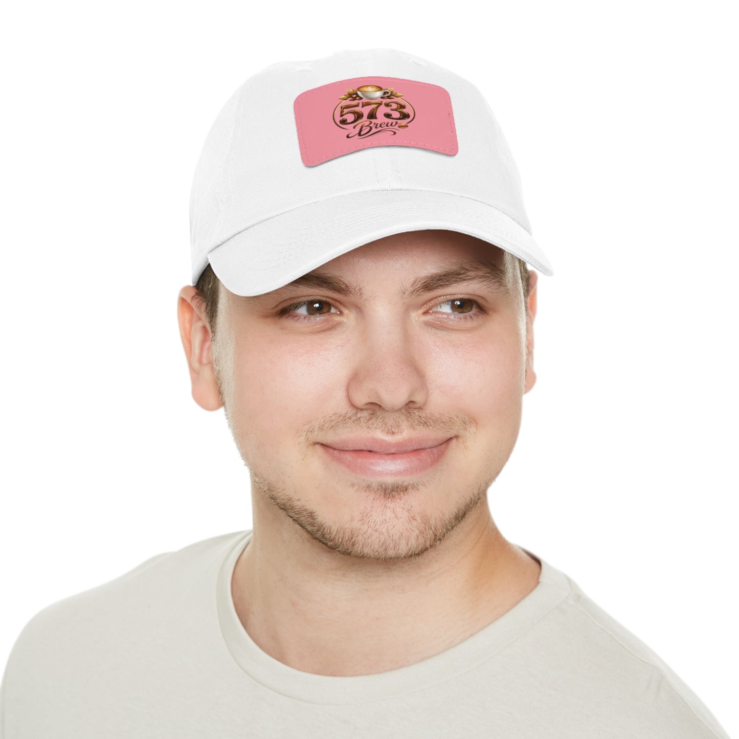 Leather Patch Dad Hat — 573 Brew Logo Cap