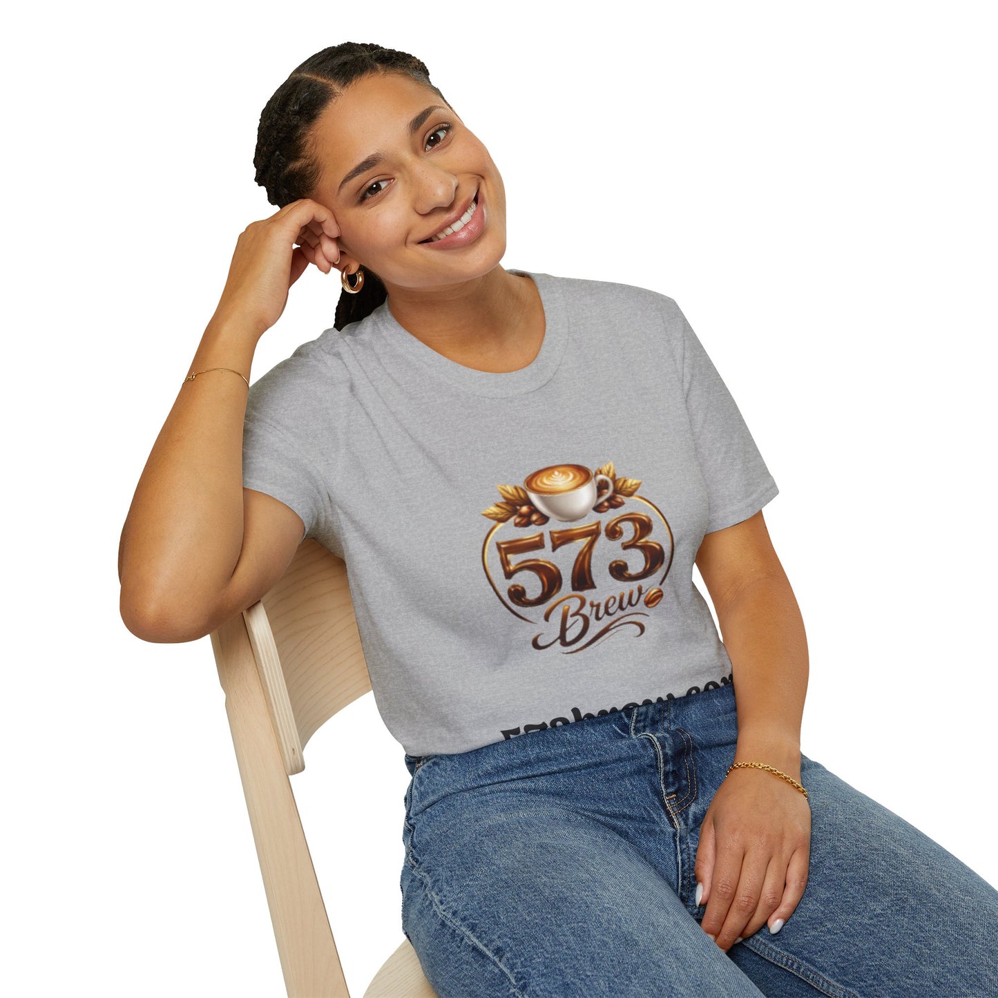 573 Brew Coffee T-Shirt — Logo Tee for Coffee Lovers