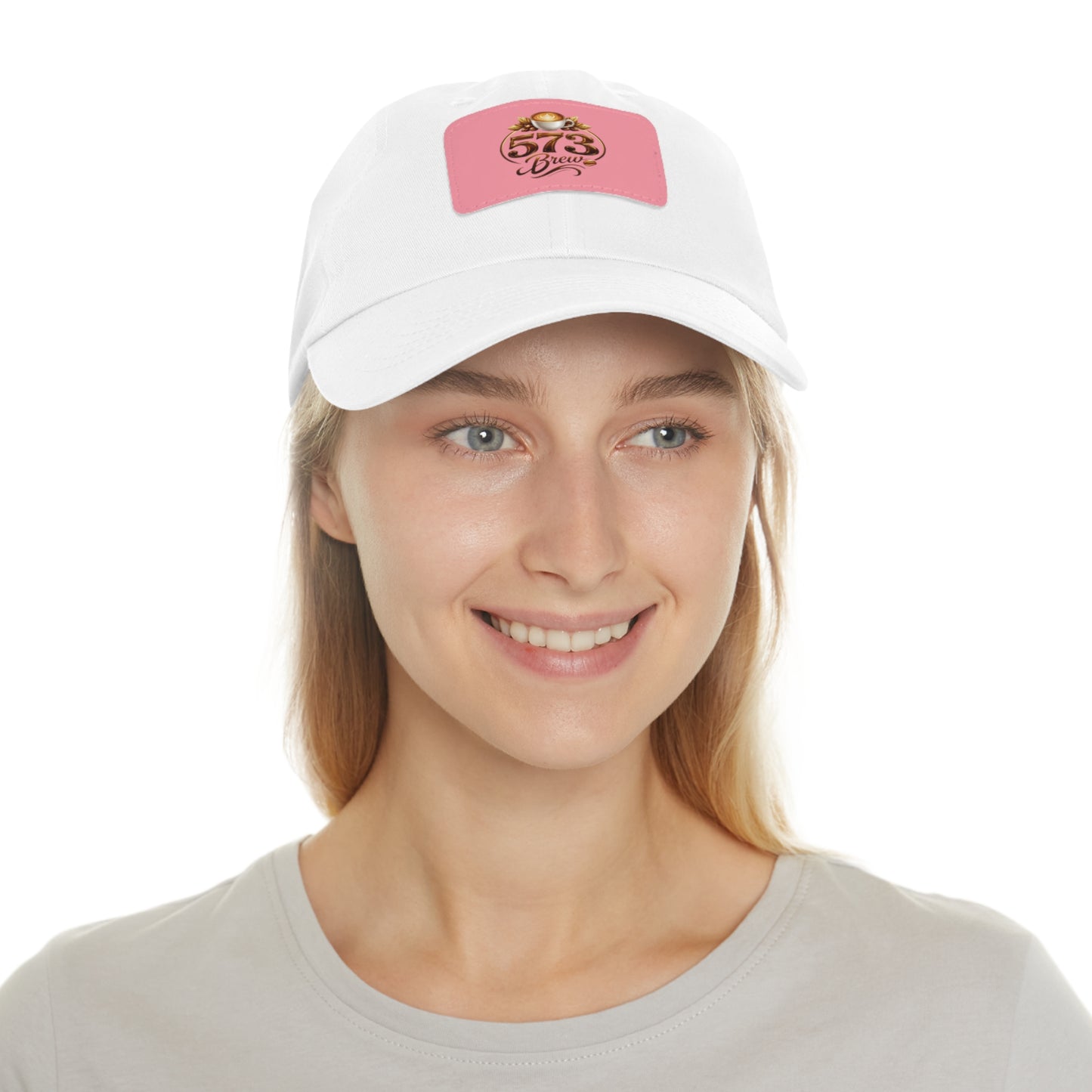 Leather Patch Dad Hat — 573 Brew Logo Cap
