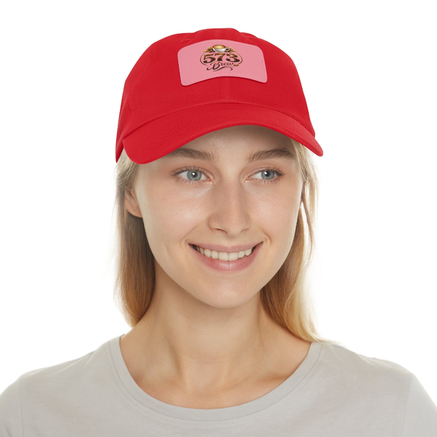 Leather Patch Dad Hat — 573 Brew Logo Cap