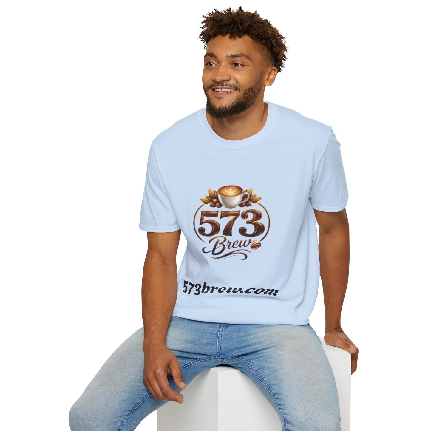 573 Brew Coffee T-Shirt — Logo Tee for Coffee Lovers