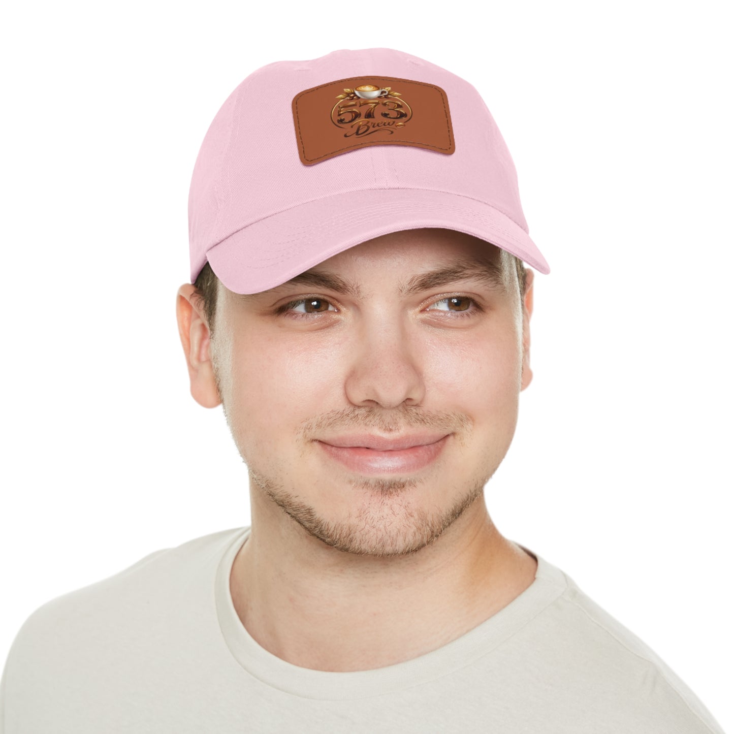 Leather Patch Dad Hat — 573 Brew Logo Cap