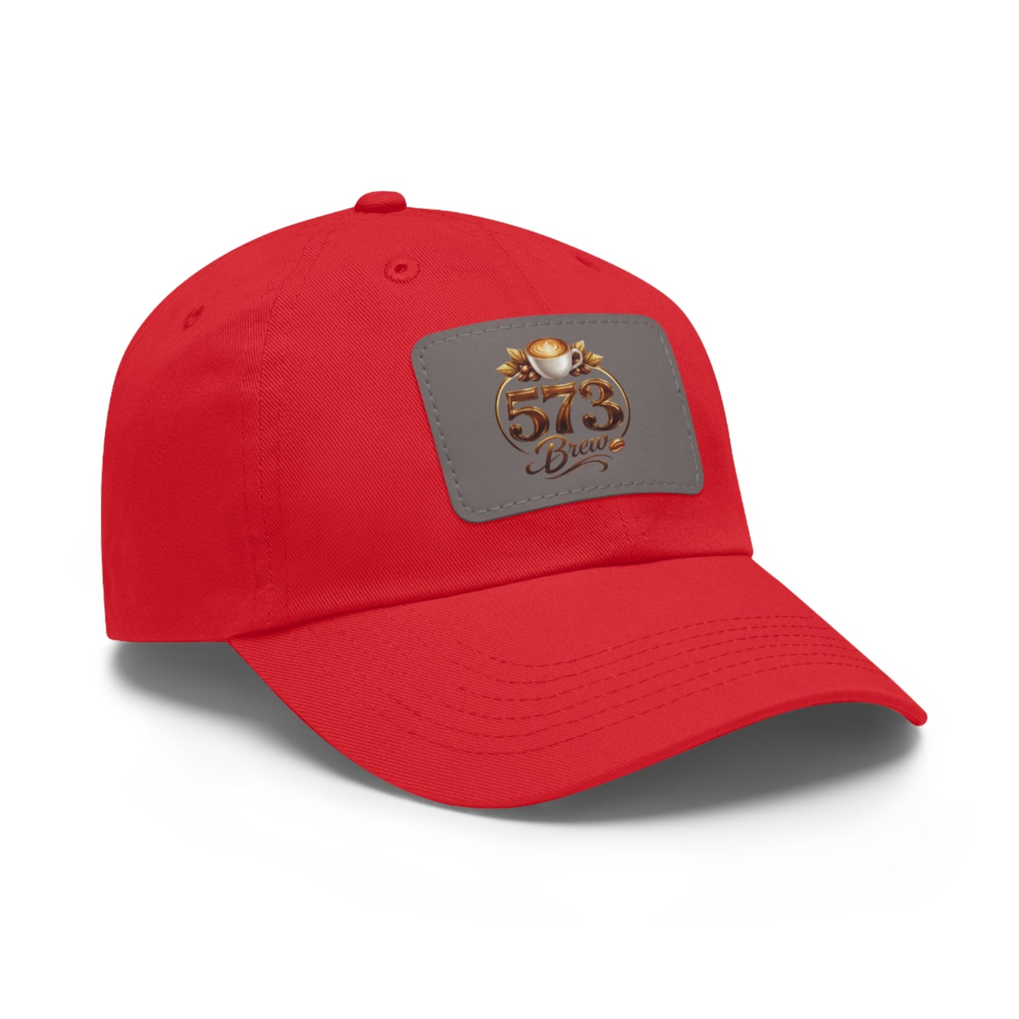 Leather Patch Dad Hat — 573 Brew Logo Cap
