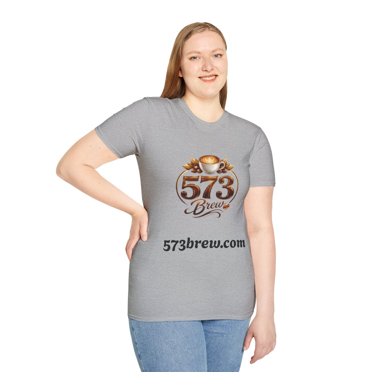 573 Brew Coffee T-Shirt — Logo Tee for Coffee Lovers