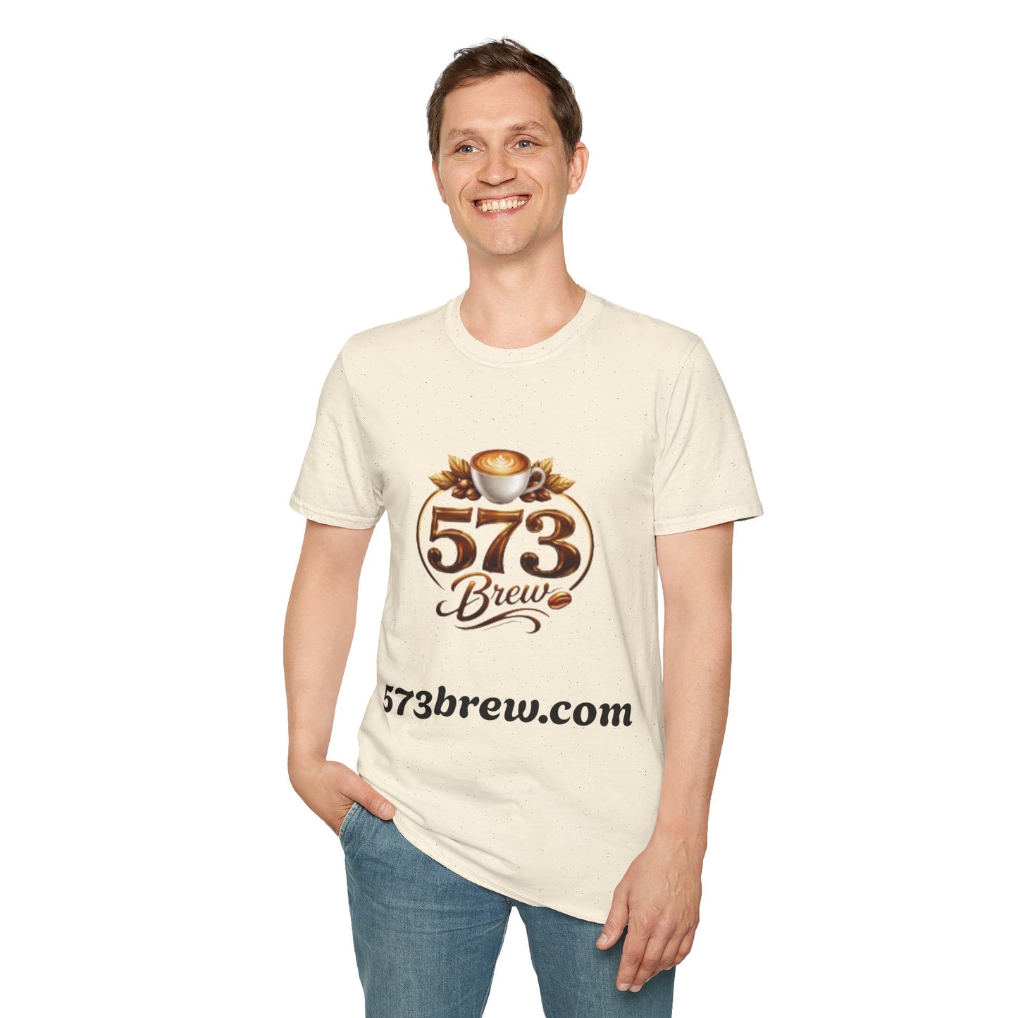 573 Brew Coffee T-Shirt — Logo Tee for Coffee Lovers