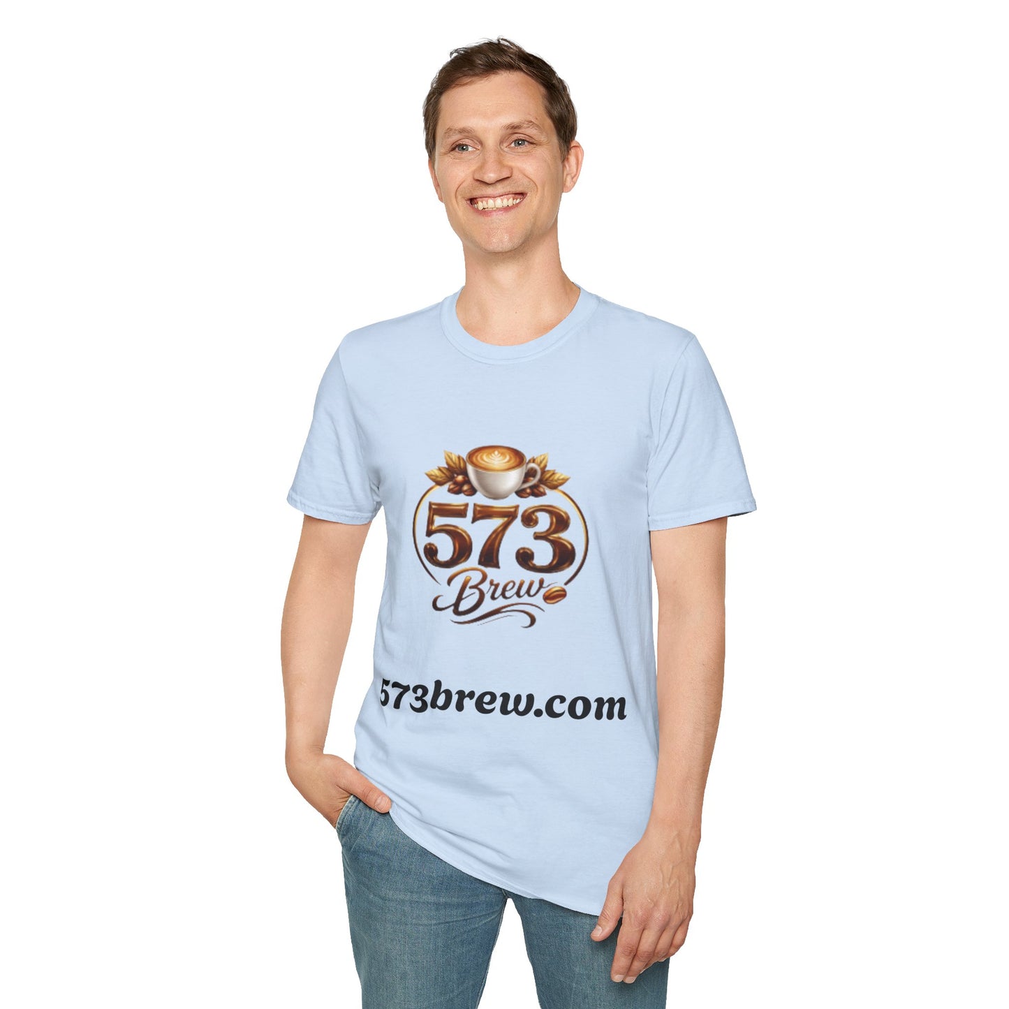 573 Brew Coffee T-Shirt — Logo Tee for Coffee Lovers