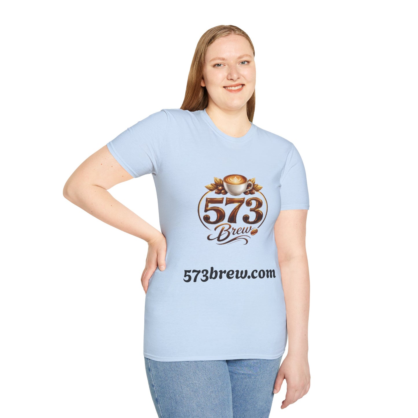 573 Brew Coffee T-Shirt — Logo Tee for Coffee Lovers