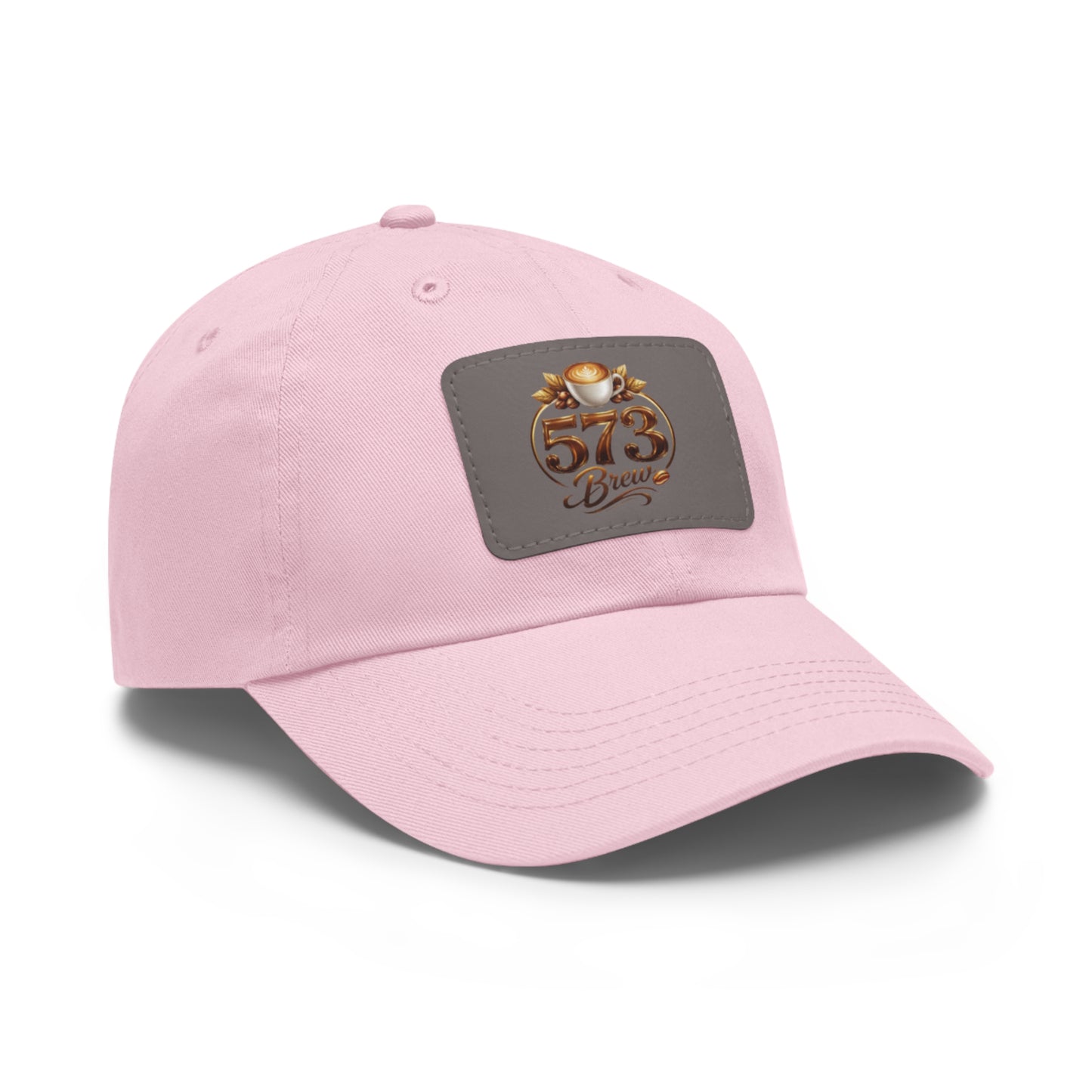 Leather Patch Dad Hat — 573 Brew Logo Cap