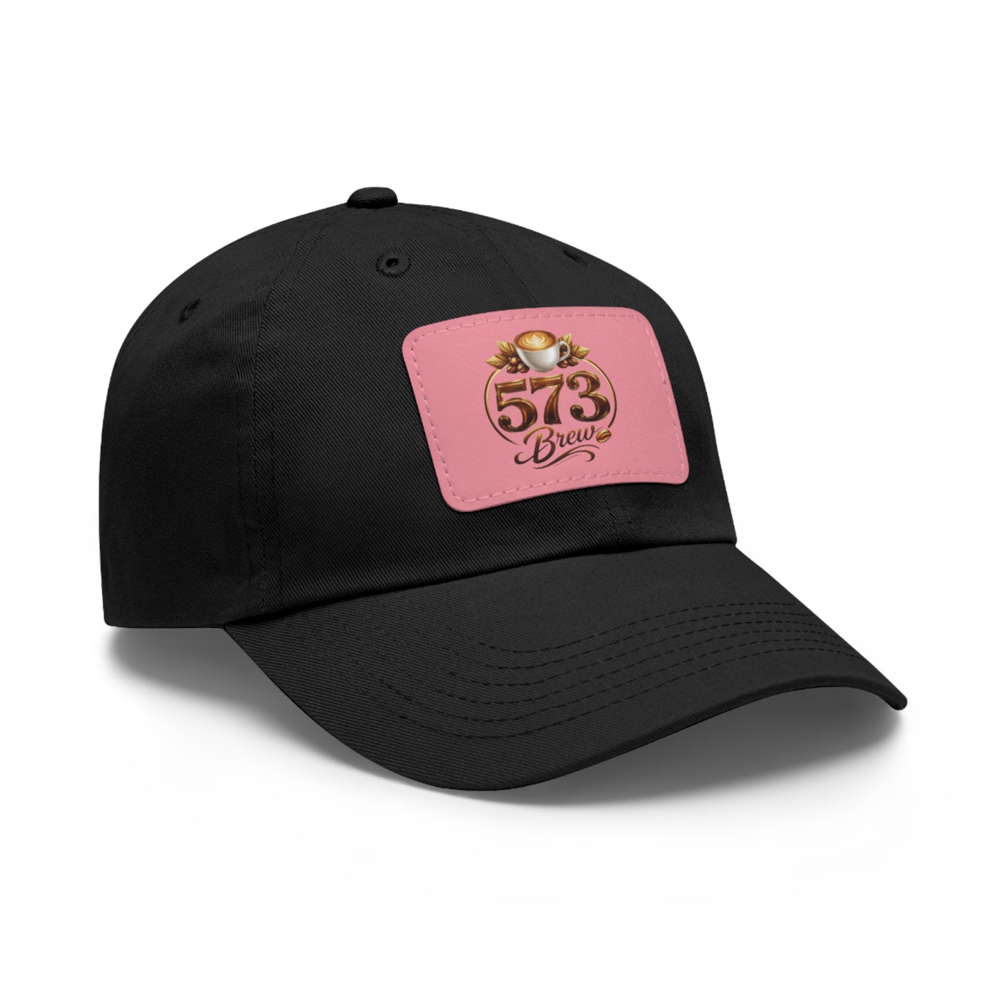 Leather Patch Dad Hat — 573 Brew Logo Cap