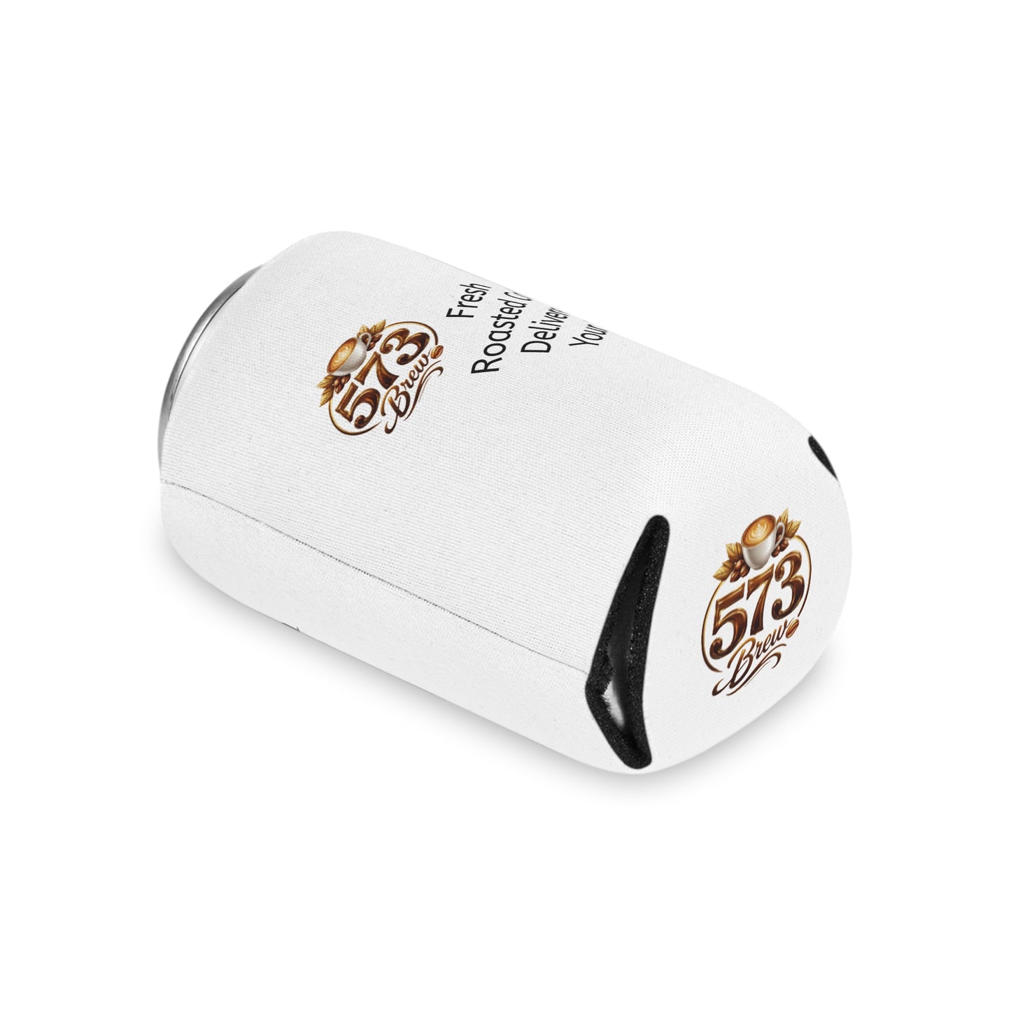 Can Cooler — 573 Brew Coffee Logo Can Cooler ("Fresh Roasted Coffee Delivered to Your Door")