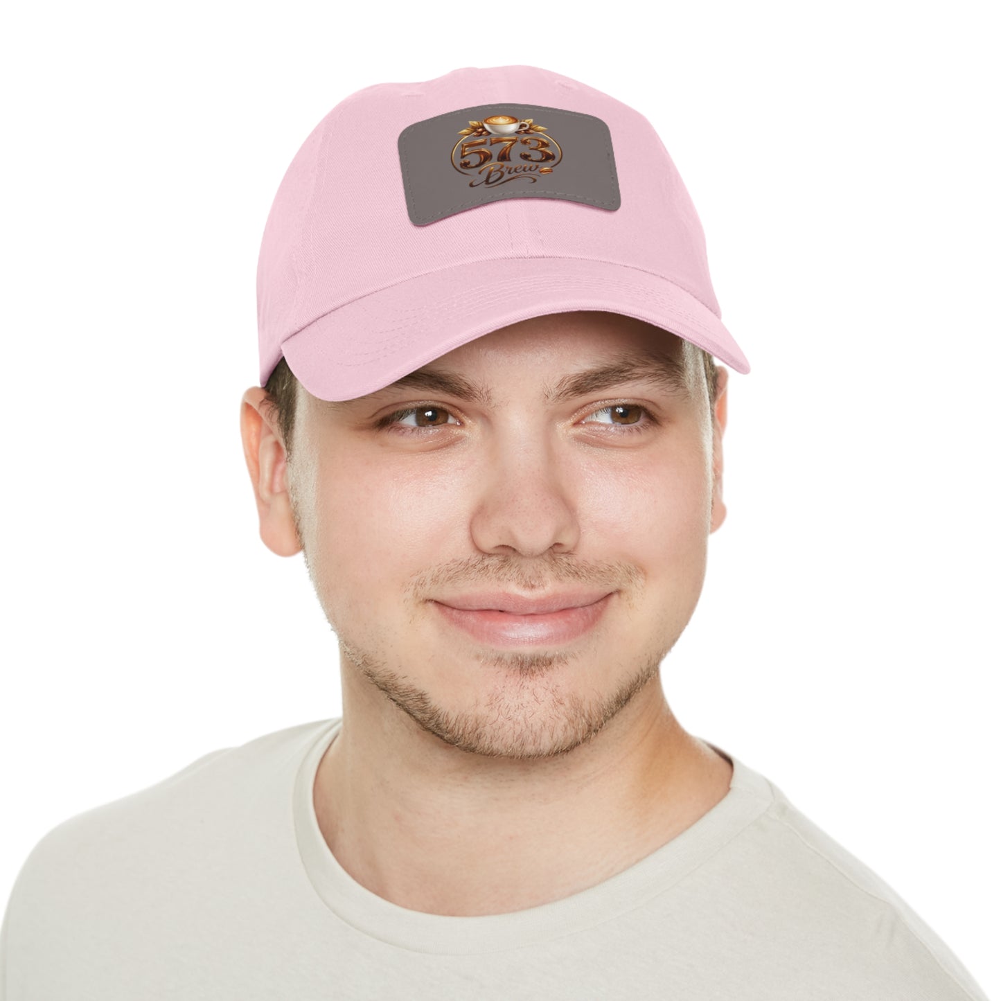 Leather Patch Dad Hat — 573 Brew Logo Cap